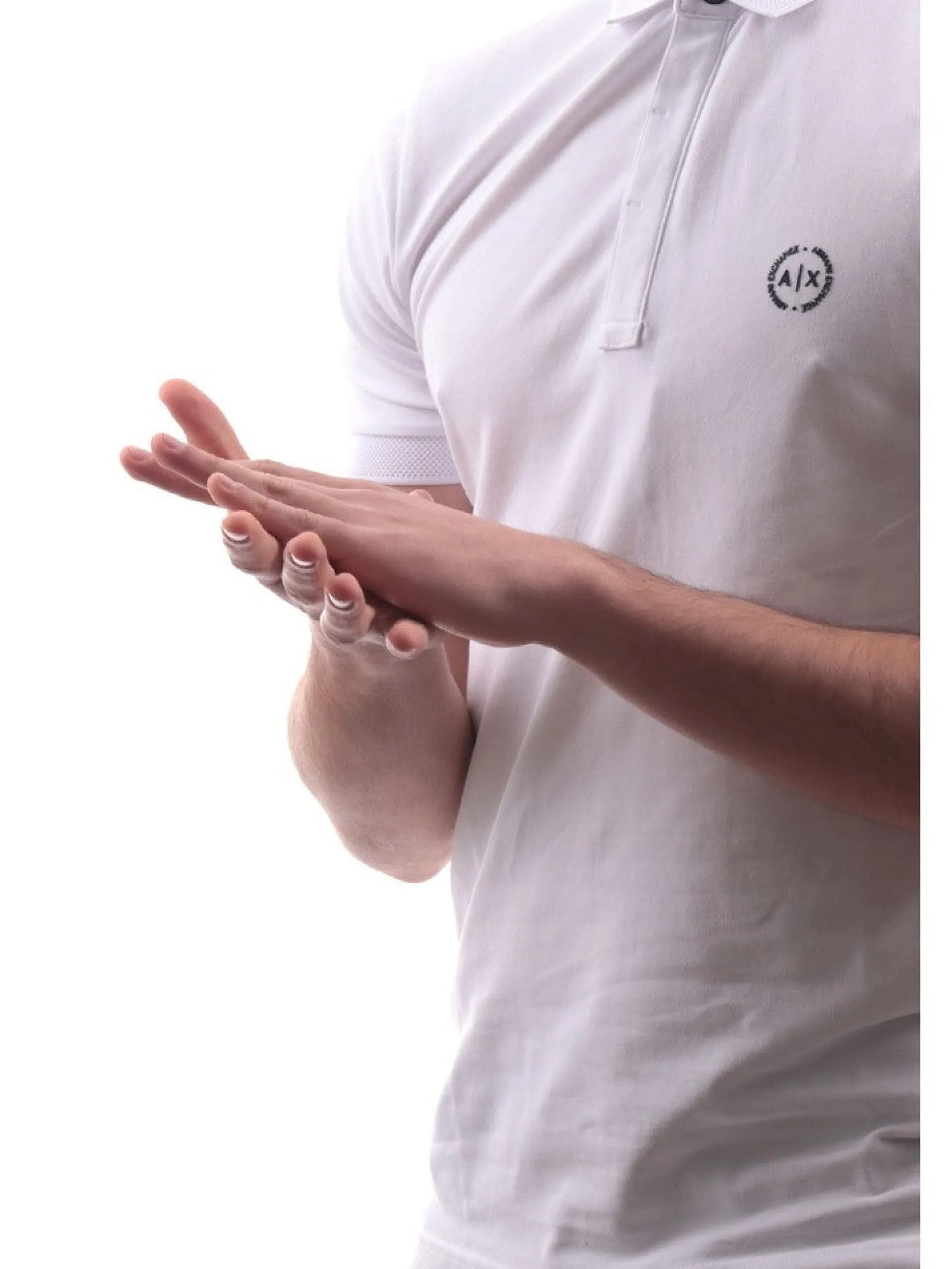 ARMANI EXCHANGE Polo*Polo AX bianca da uomo 8NZF91ZJ81Z