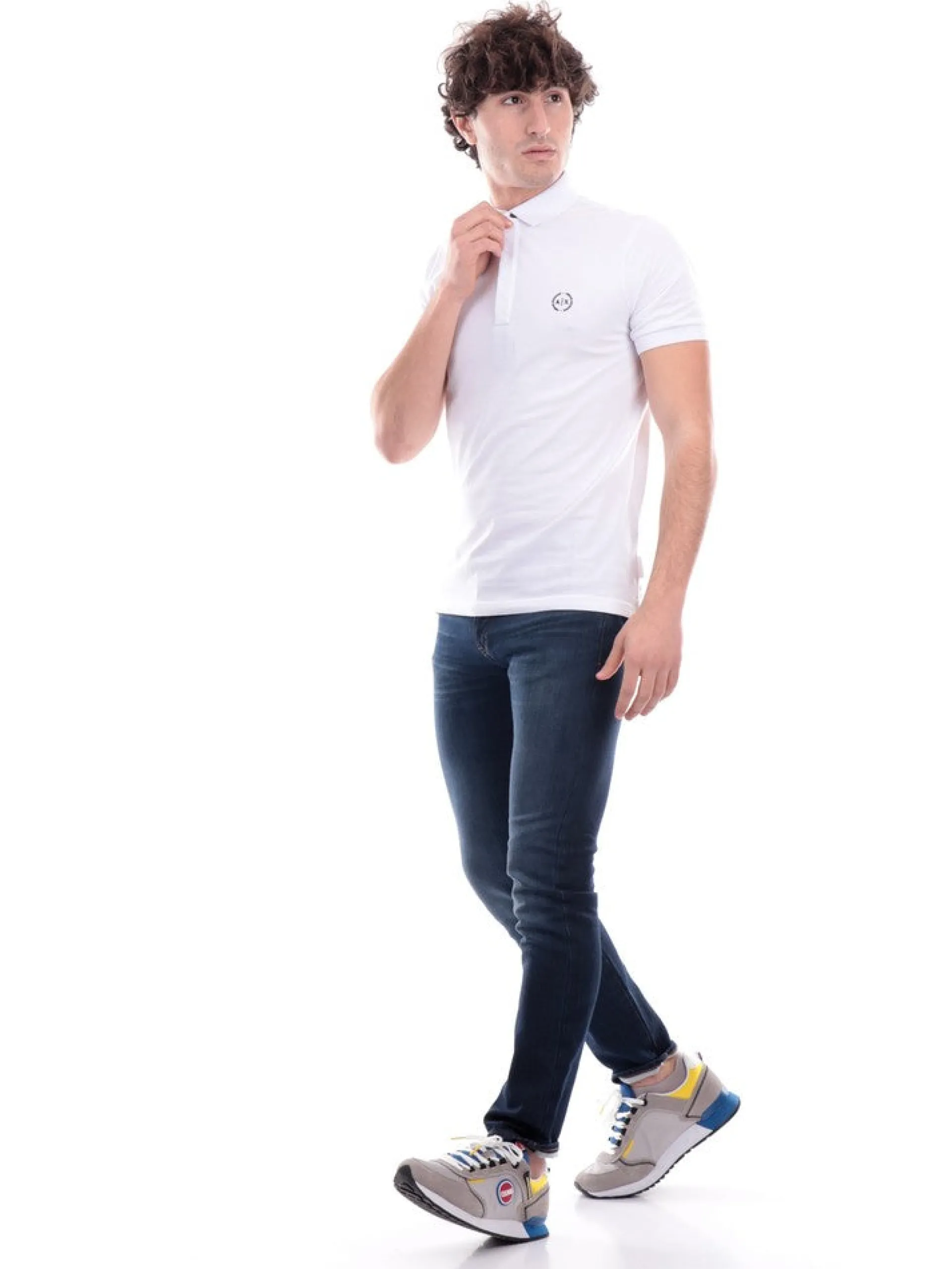 ARMANI EXCHANGE Polo*Polo AX bianca da uomo 8NZF91ZJ81Z