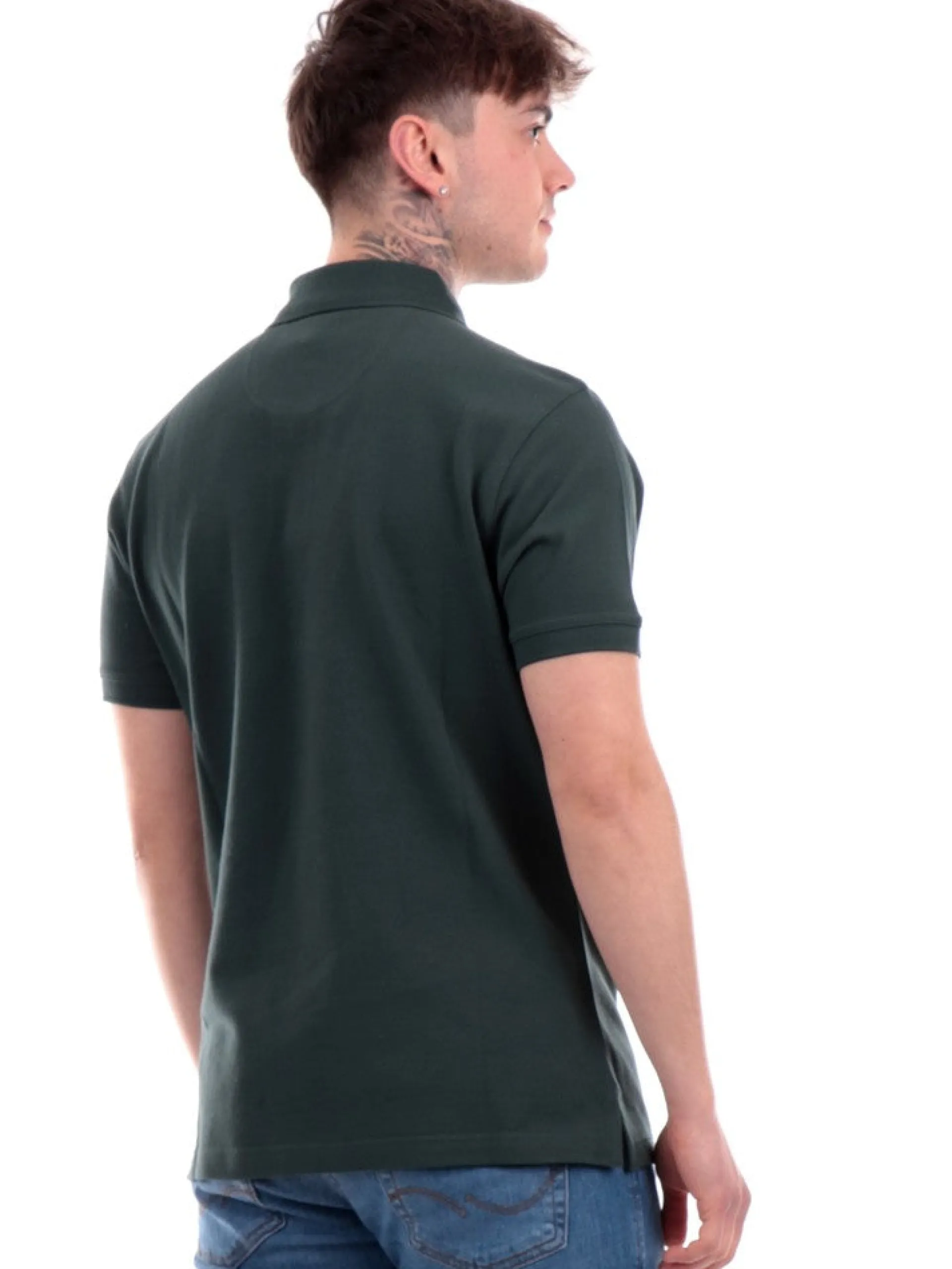 BARBOUR Polo*Polo verde da uomo Tartan Pique MML0012