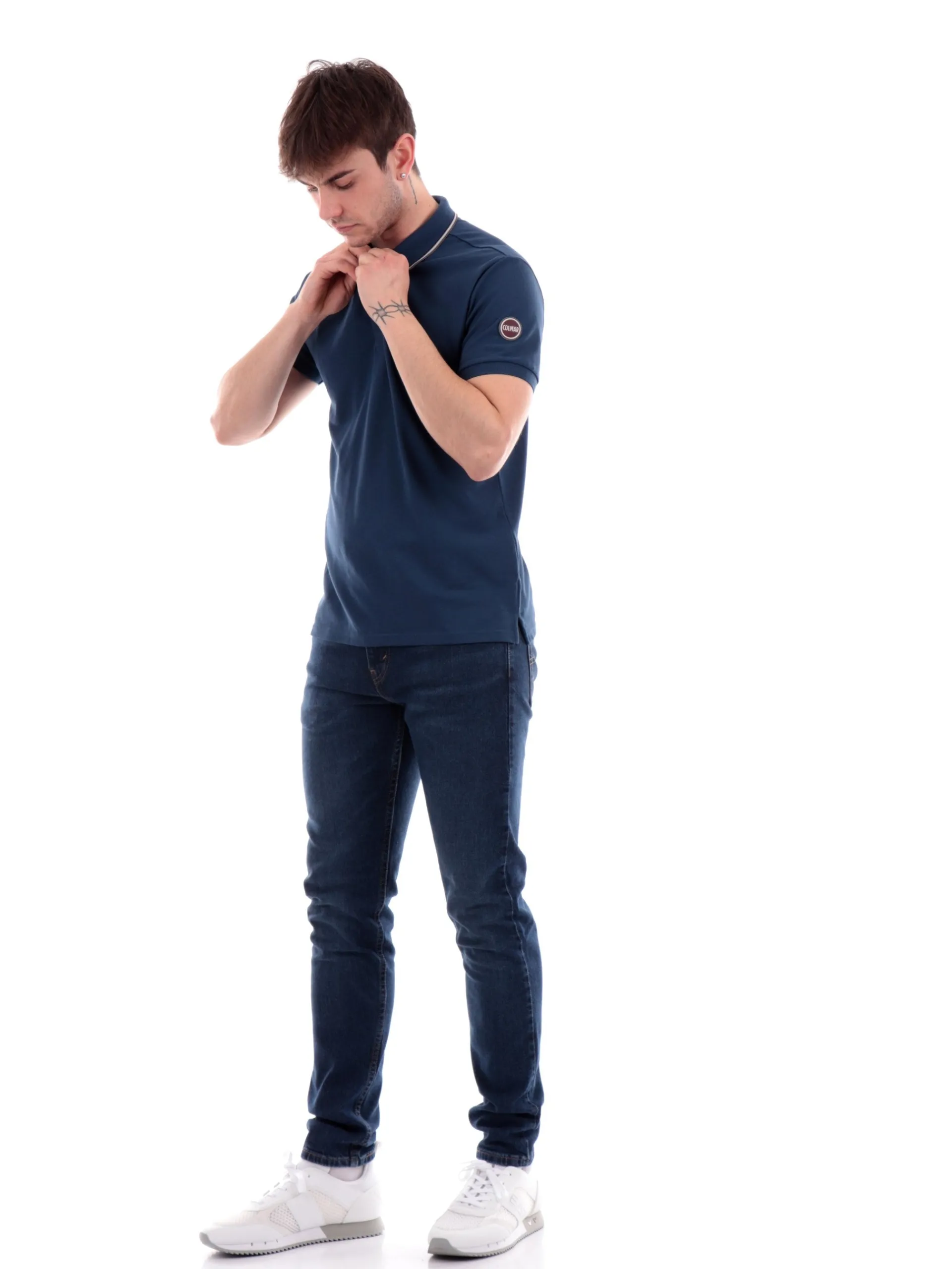 COLMAR Polo*Polo blu da Uomo con logo 7663R7XH