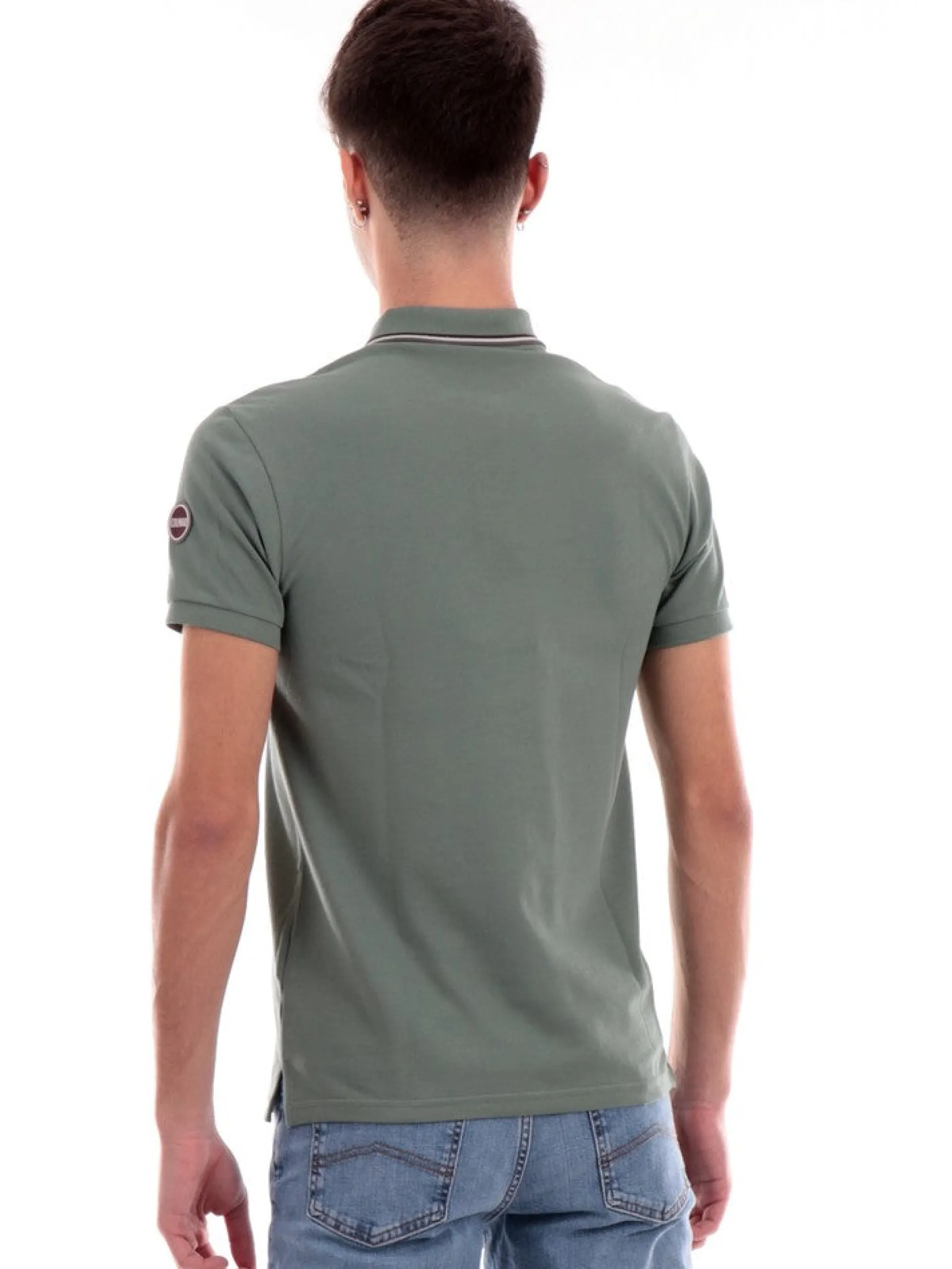 COLMAR Polo*Polo verde militare da Uomo con logo 7663R7XH
