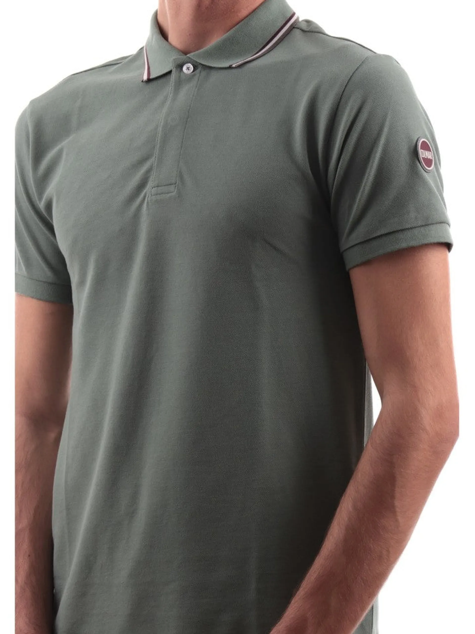 COLMAR Polo*Polo verde militare da Uomo con logo 7663R7XH