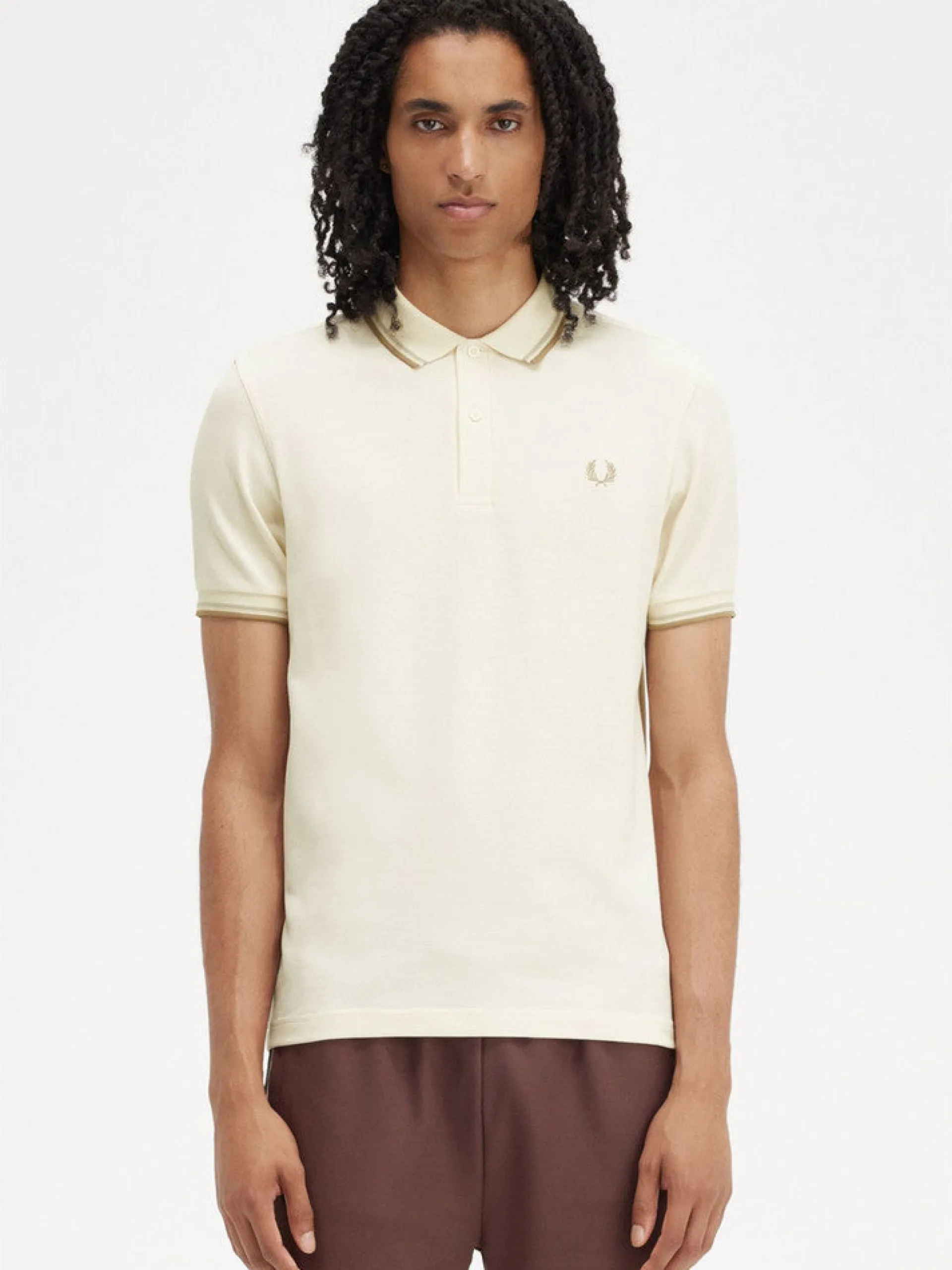 FRED PERRY Polo*Polo beige da uomo maniche corte M3600