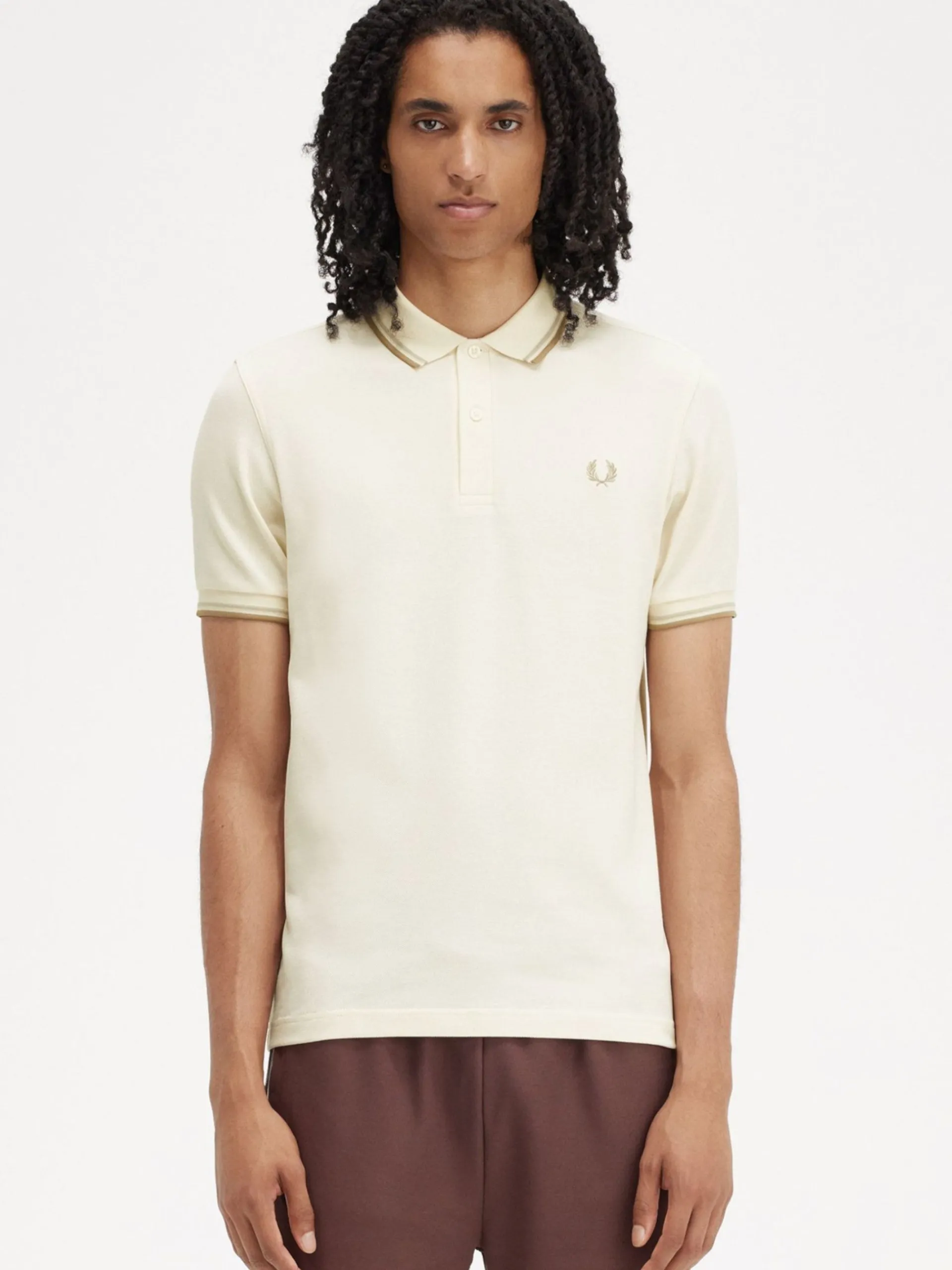 FRED PERRY Polo*Polo beige da uomo maniche corte M3600