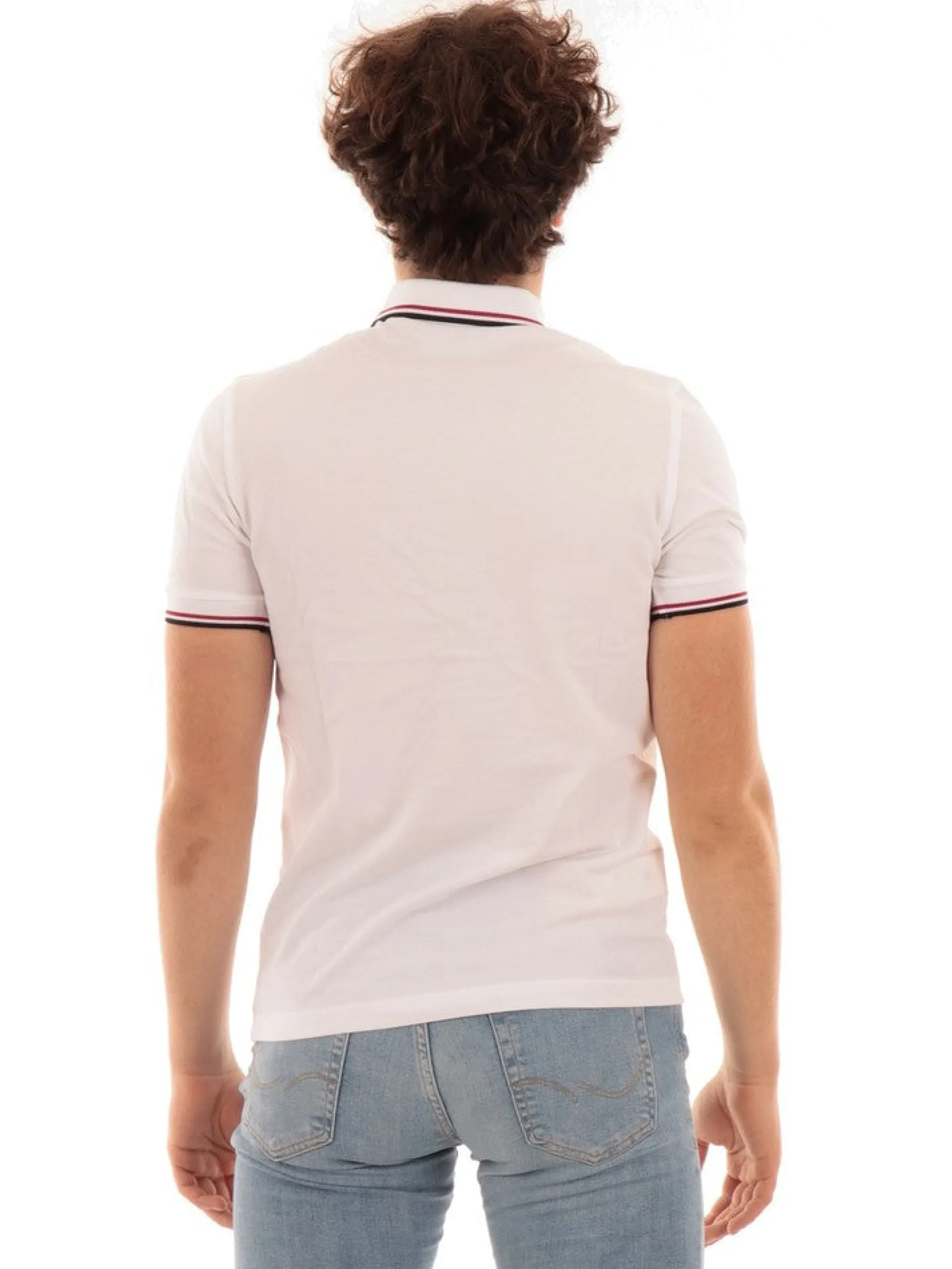 FRED PERRY Polo*Polo Twin Tipped Bianca da Uomo M3600