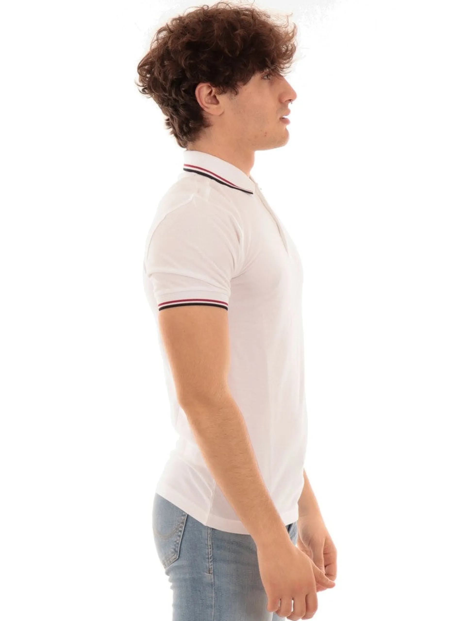 FRED PERRY Polo*Polo Twin Tipped Bianca da Uomo M3600