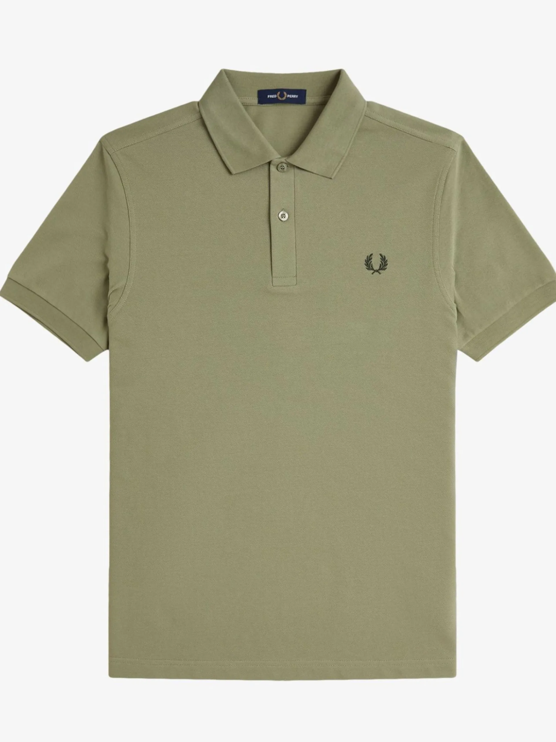 FRED PERRY Polo*Polo verde da uomo logo verde ricamato M6000