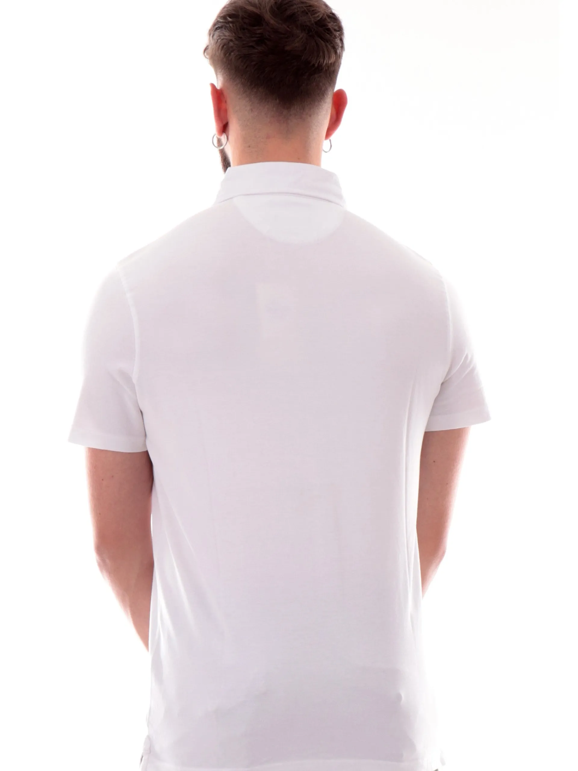 IMPURE Polo*Polo bianca da uomo in cotone PETER