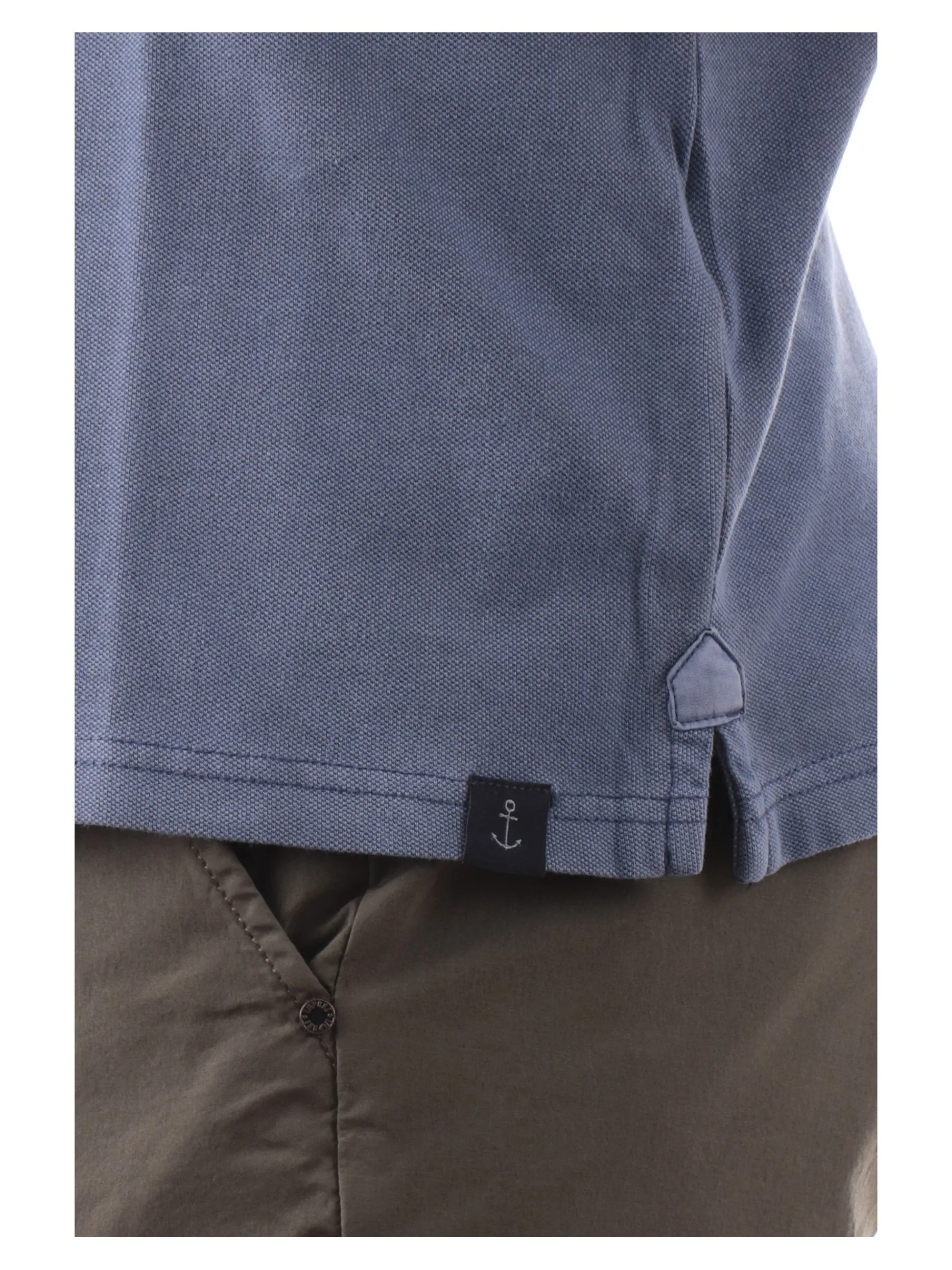 IMPURE Polo*Polo blu da uomo in cotone PETER