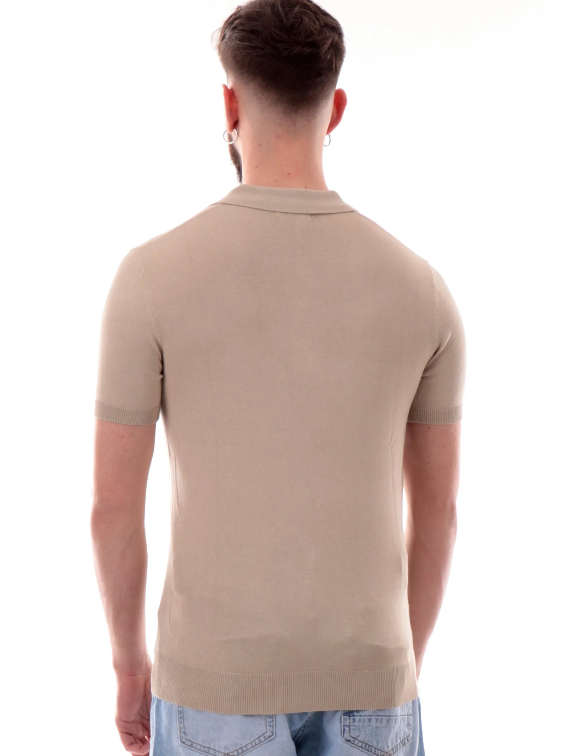 GIANNI LUPO Maglie*Polo in Maglia da Uomo Beige GL511SS25