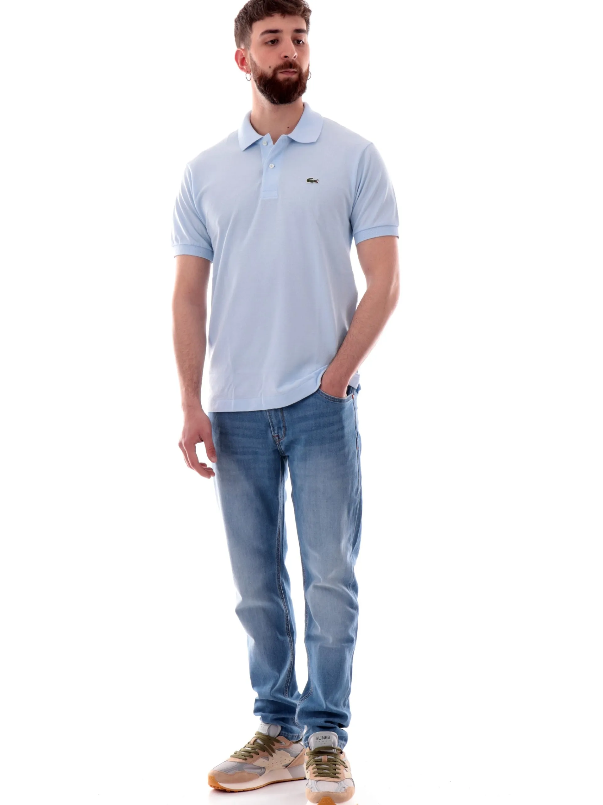 LACOSTE Polo*Polo azzurra da uomo 1212 T01