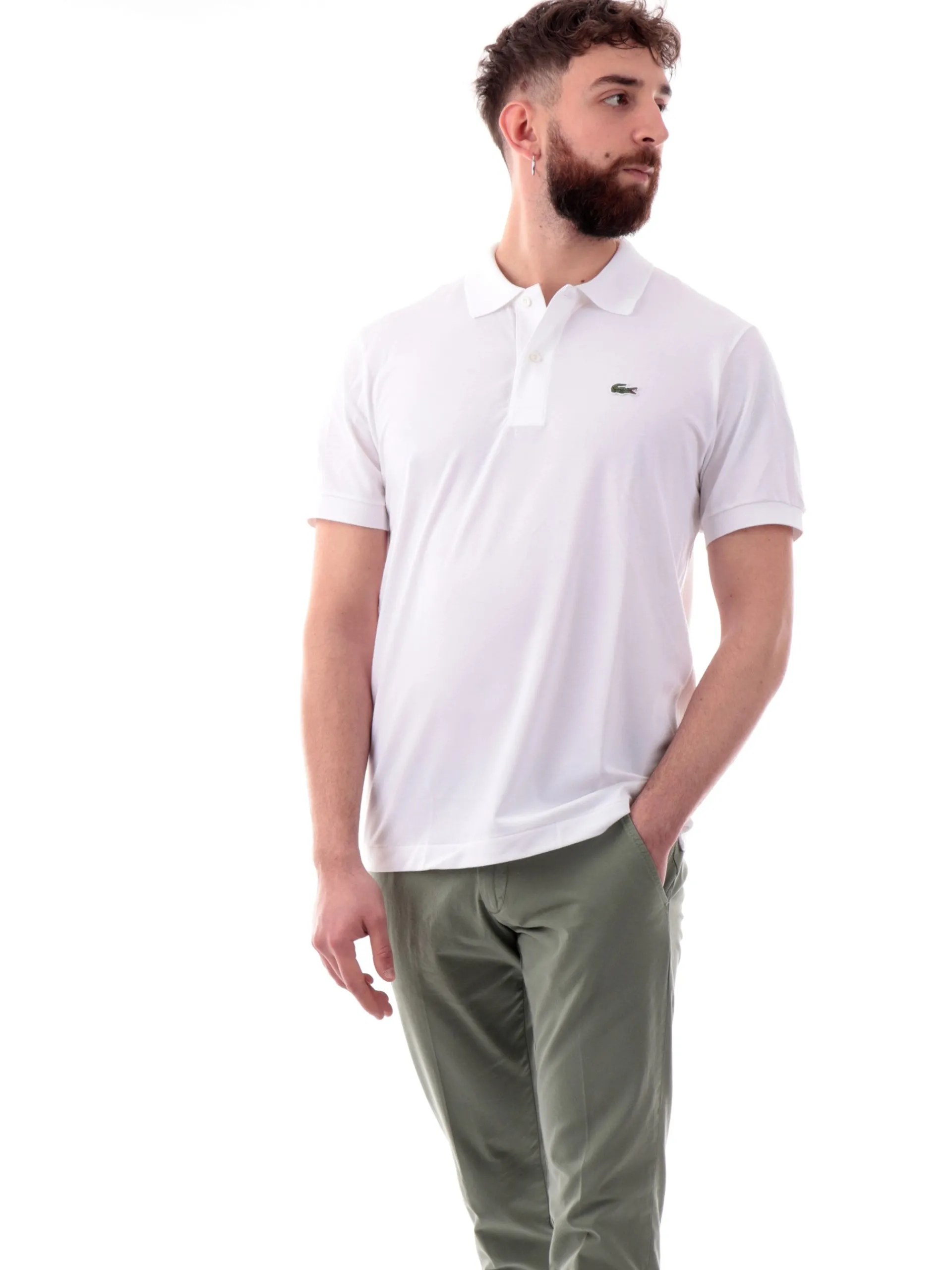 LACOSTE Polo*Polo bianca maniche corte da uomo PH9851