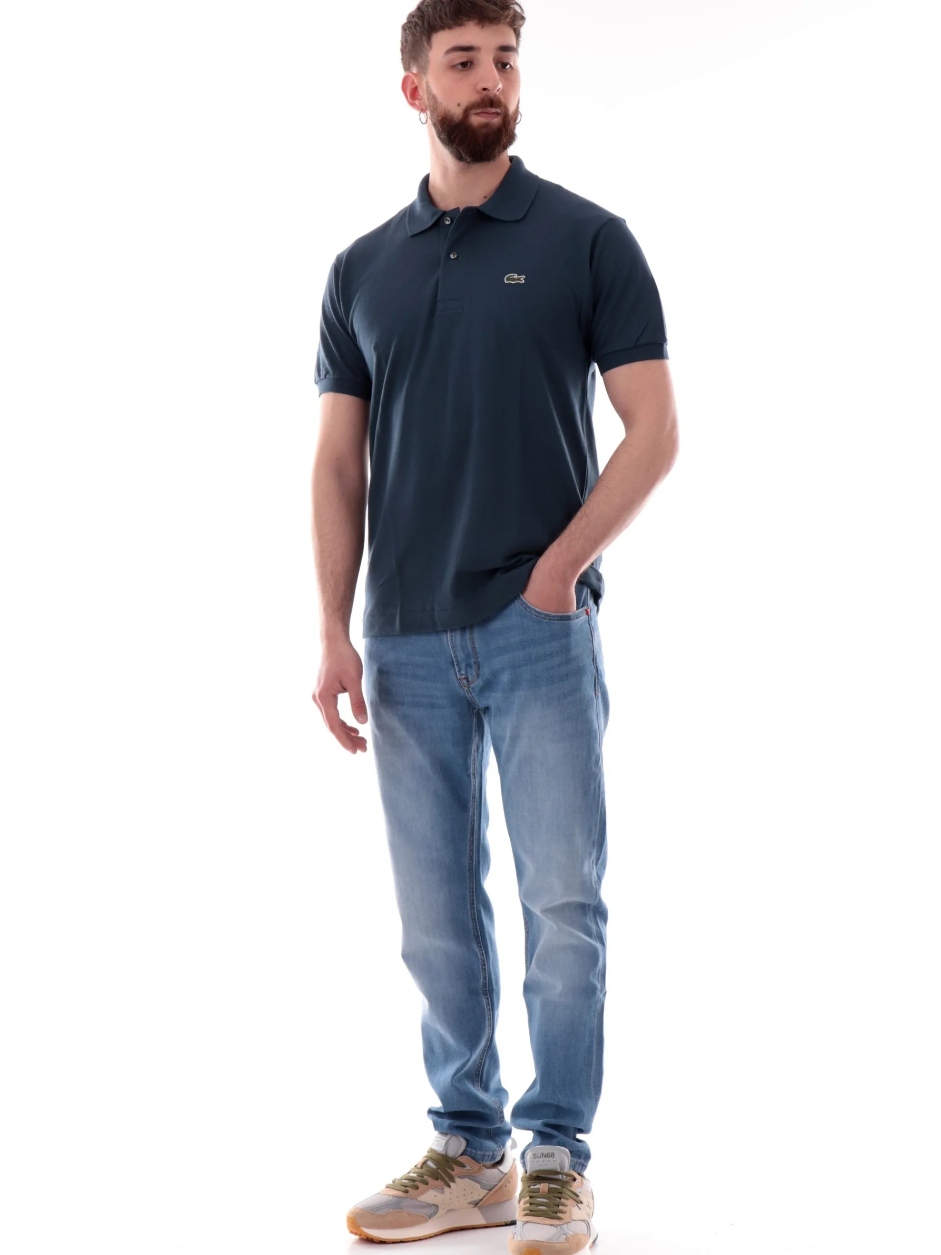 LACOSTE Polo*Polo Blu petrolio da uomo 1212 C7Z