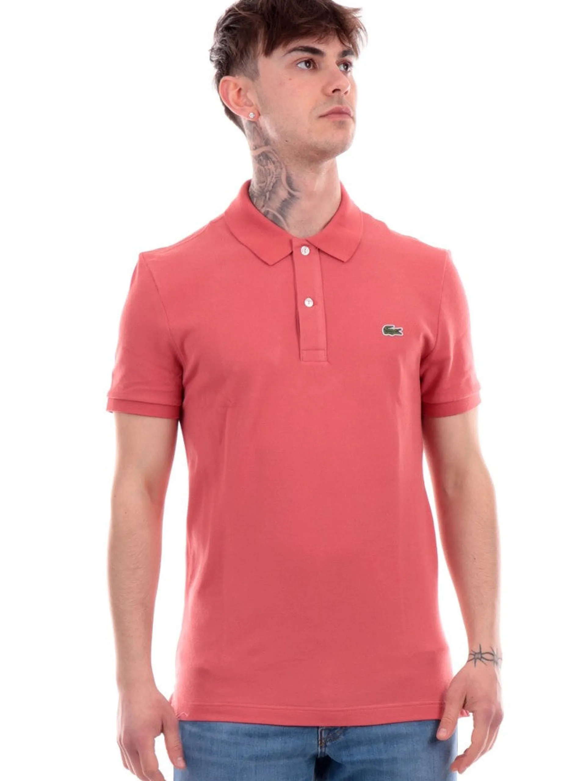 LACOSTE Polo*Polo salmone da uomo Slim Fit PH4012