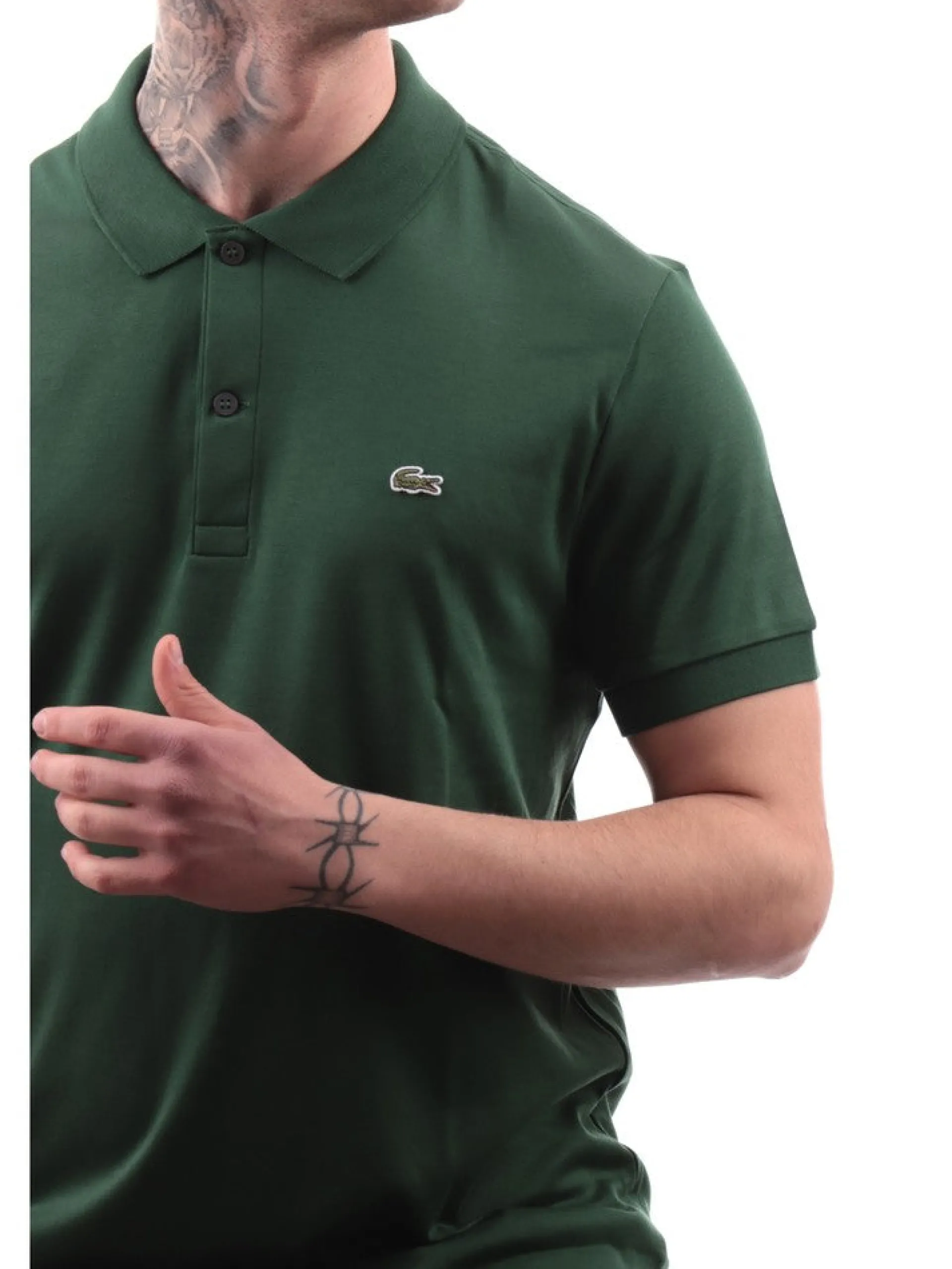 LACOSTE Polo*Polo verde da uomo Regular Fit DH2050