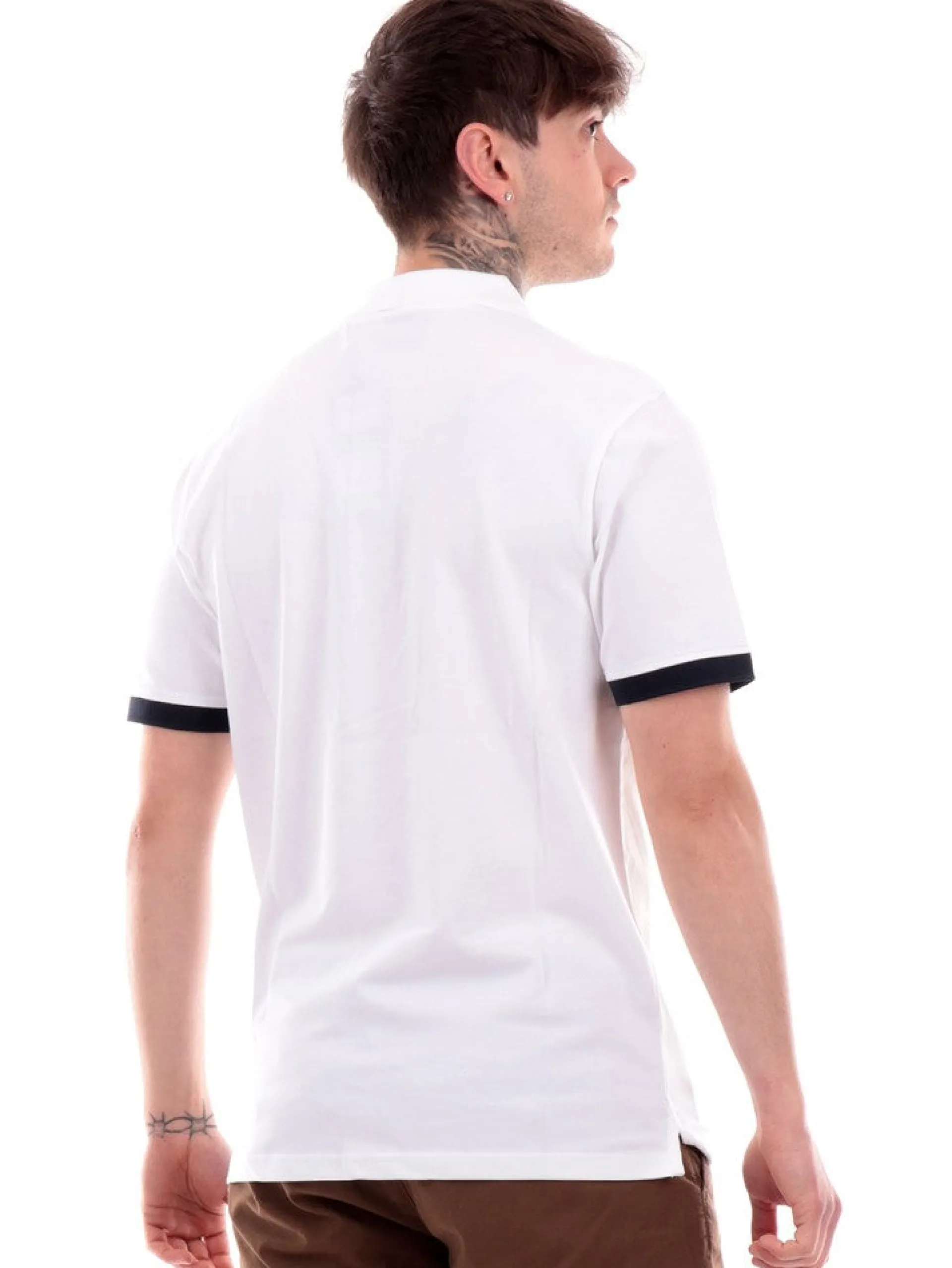 LYLE & SCOTT Polo*Polo Lyle Scott bianca da uomo Contrast Cuff SP2091V