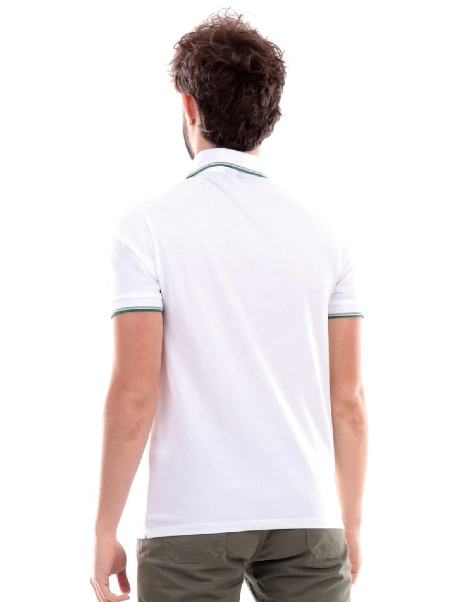 SAVE THE DUCK Polo*Polo bianca da uomo Richard Polo DR0136MBATE16