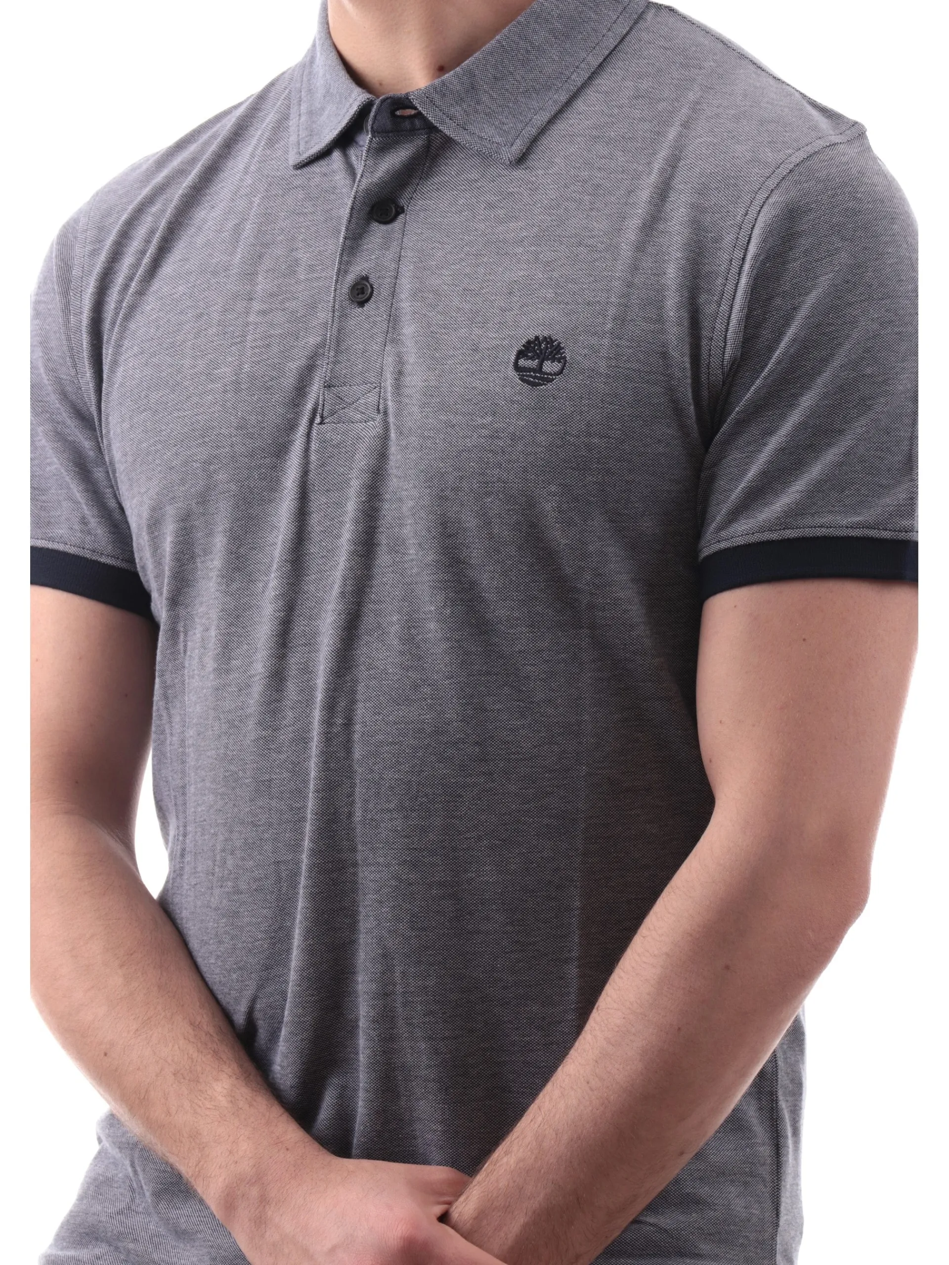 TIMBERLAND Polo*Polo blu jeans Baboosic Brook Oxford da uomo Slim Fit TB0A6BWG