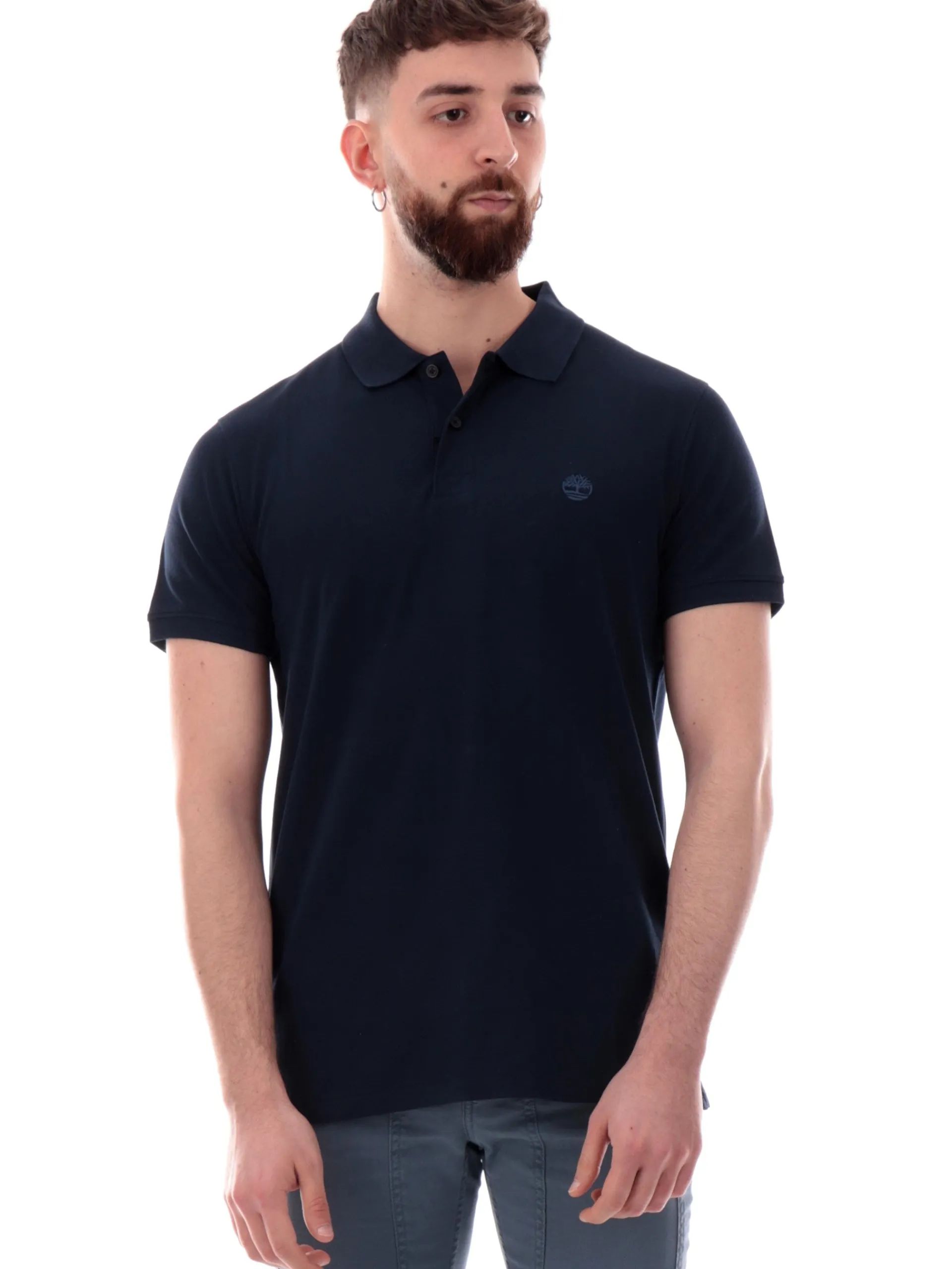 TIMBERLAND Polo*Polo blu navy Millers River da uomo Slim Fit TB0A6BX4
