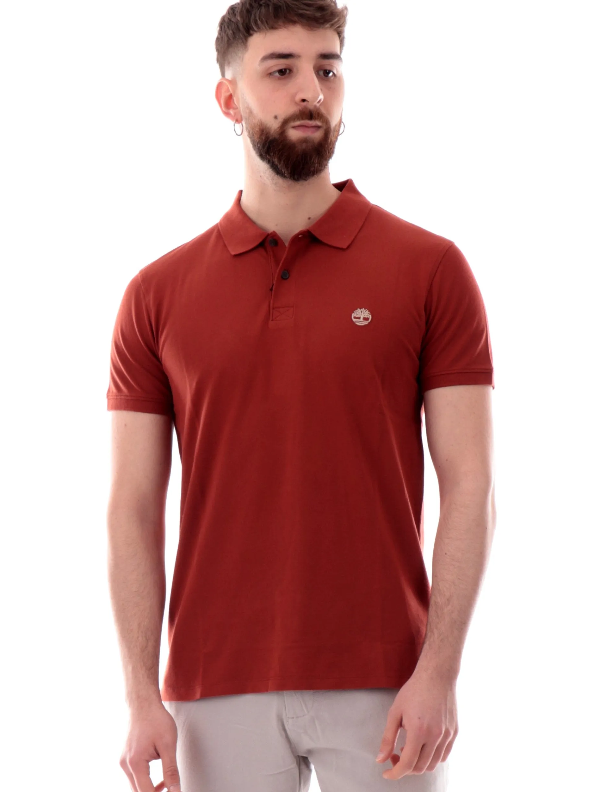 TIMBERLAND Polo*Polo bordeaux Millers River da uomo Slim Fit TB0A6BX4