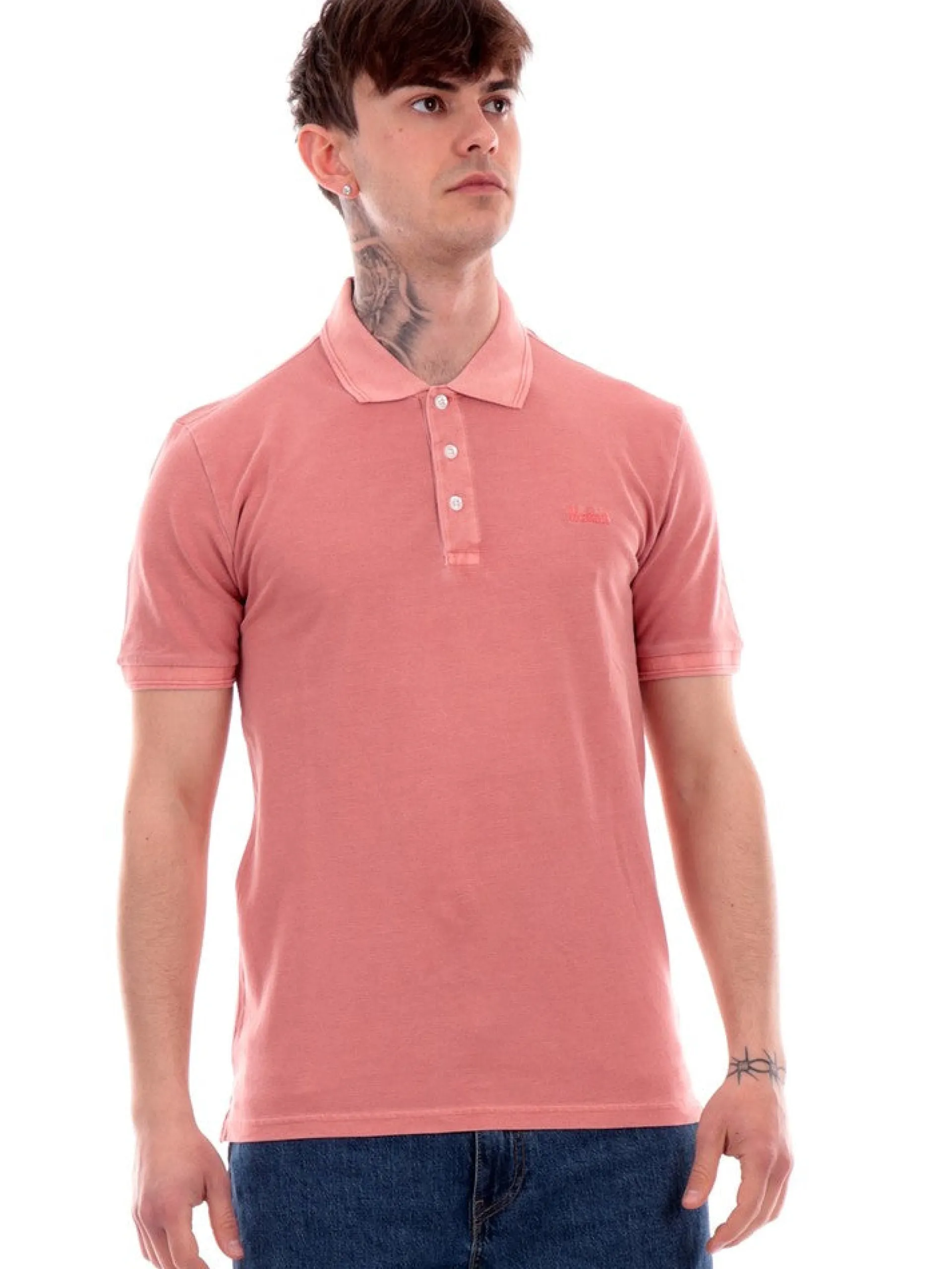 WOOLRICH Polo*Polo rosa salmone da uomo Mackinack 0065MRUT1483