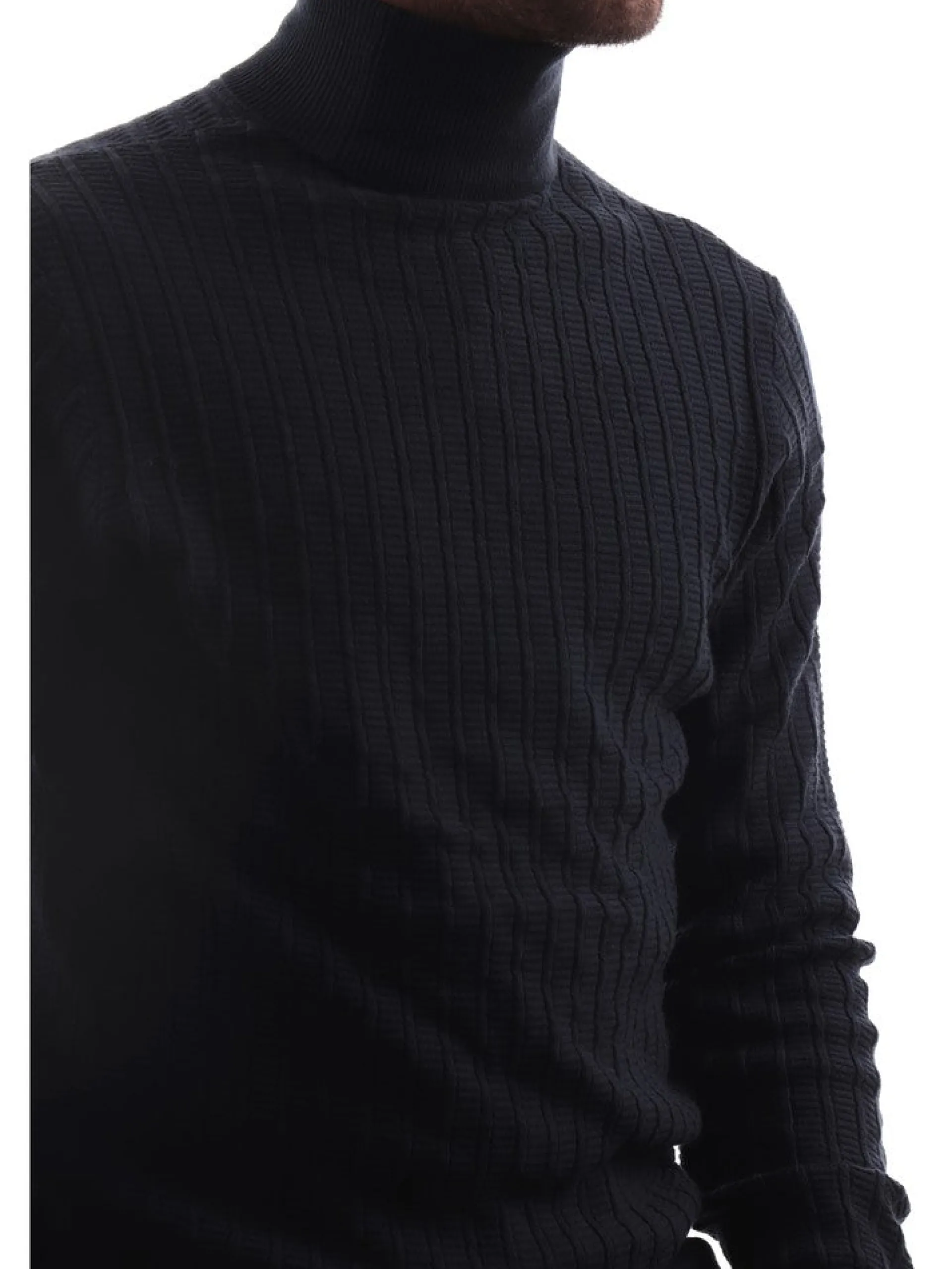 ARMANI EXCHANGE Maglie*Pullover blu da uomo a collo alto 6RZM2JZM3FZ
