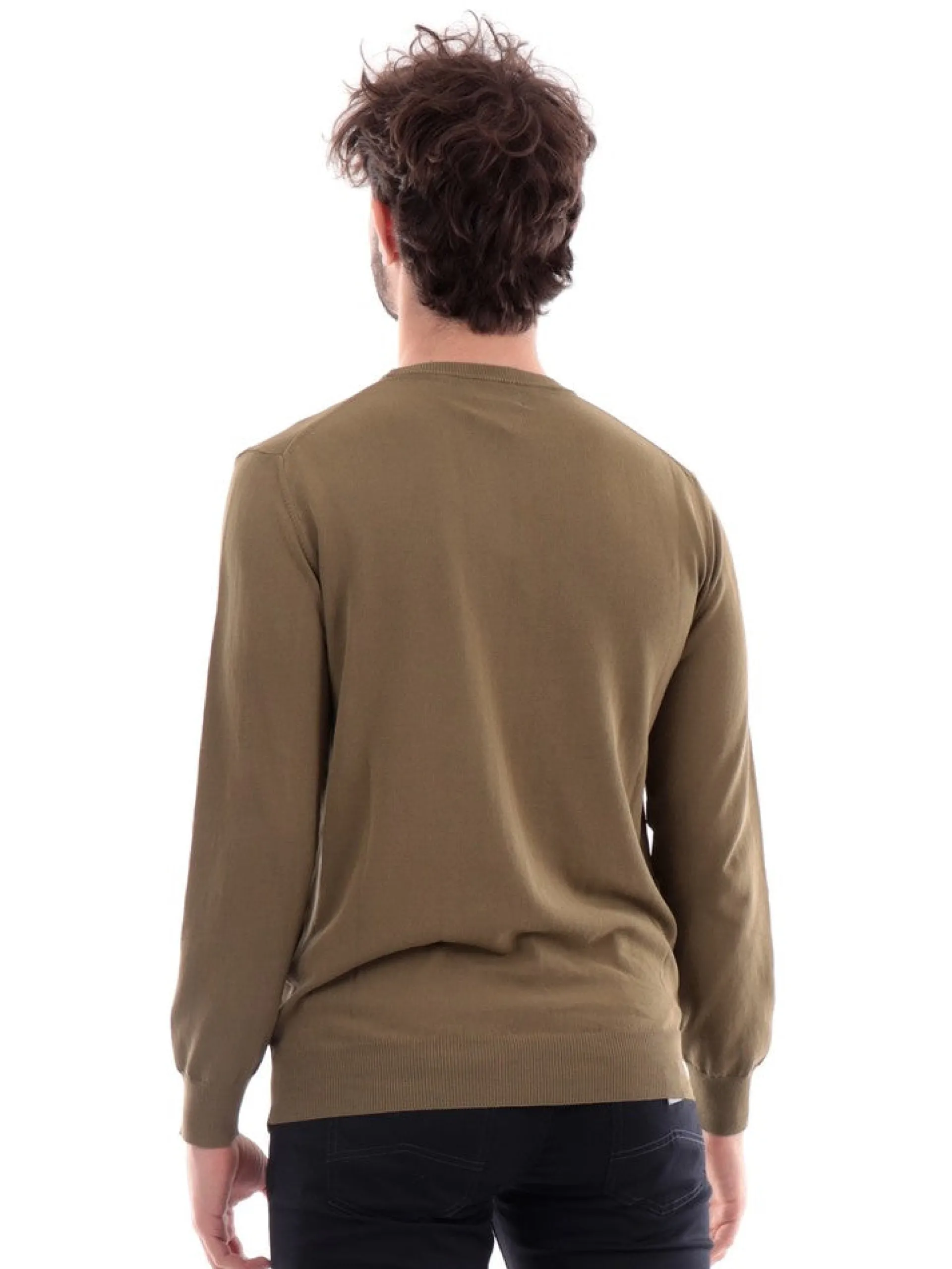 REFRIGIWEAR Maglie*Pullover verde militare da uomo Ben M25800