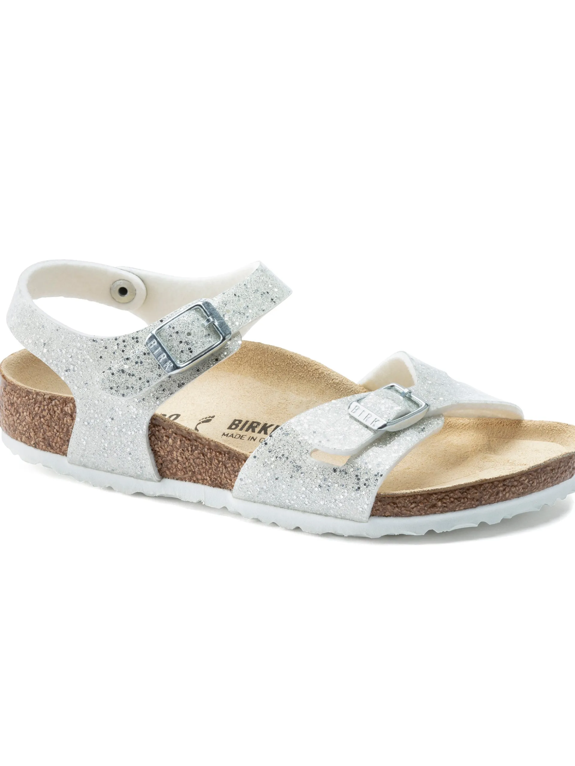 BIRKENSTOCK Sandali*Sandali Bianchi da Bambina Rio Kids Glitter 1022