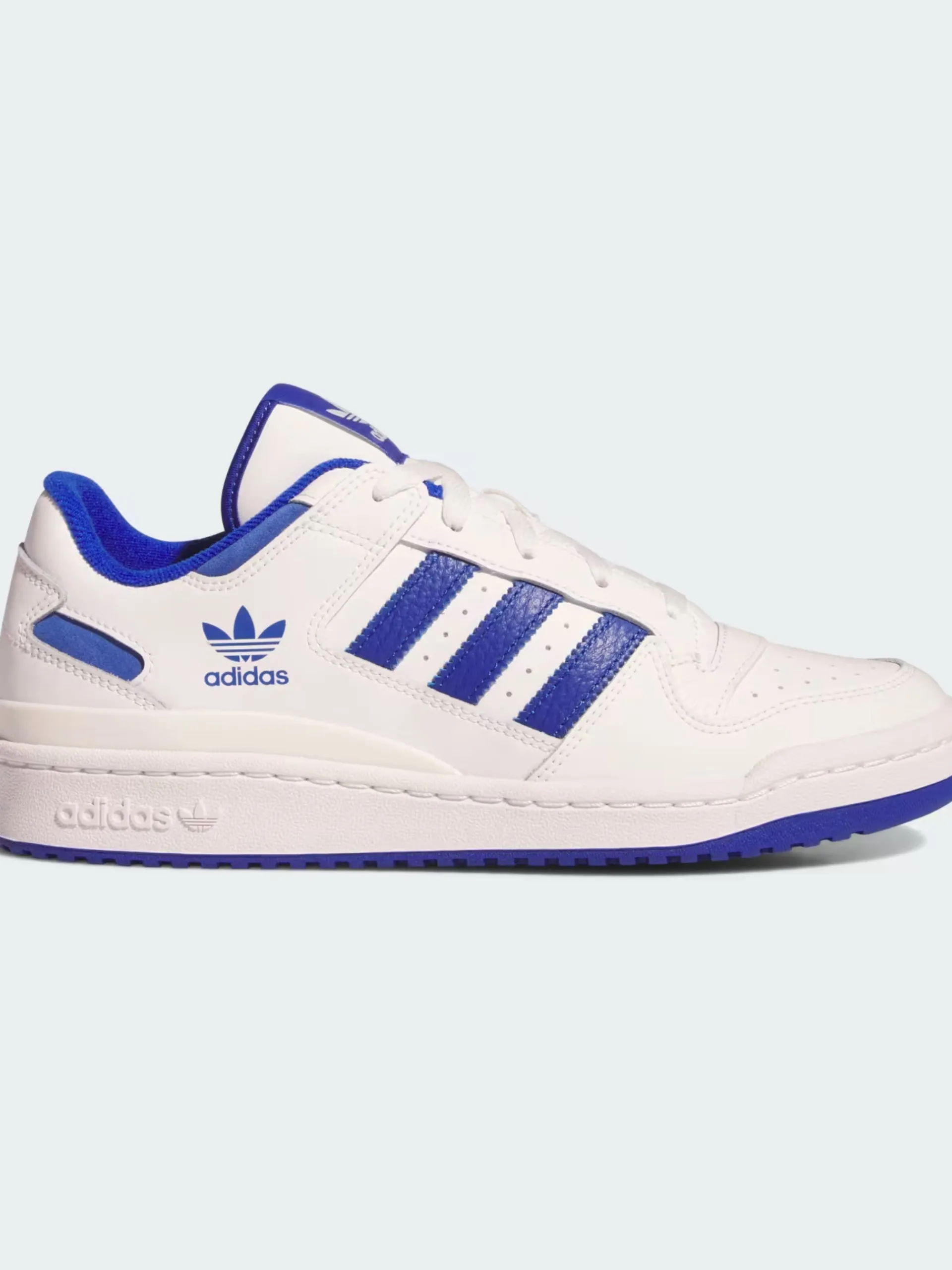 ADIDAS ORIGINALS Sneakers*Scarpe Adidas Forum Low CL bianche e blu da uomo IH7