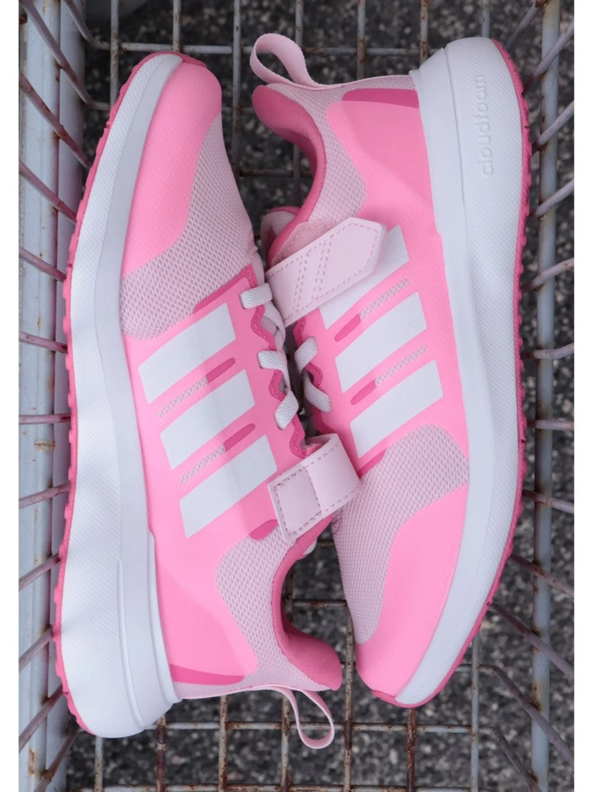 ADIDAS EQUIPMENT Sneakers*Scarpe Adidas rosa da bambina con velcro FortaRun 2.0 IG53