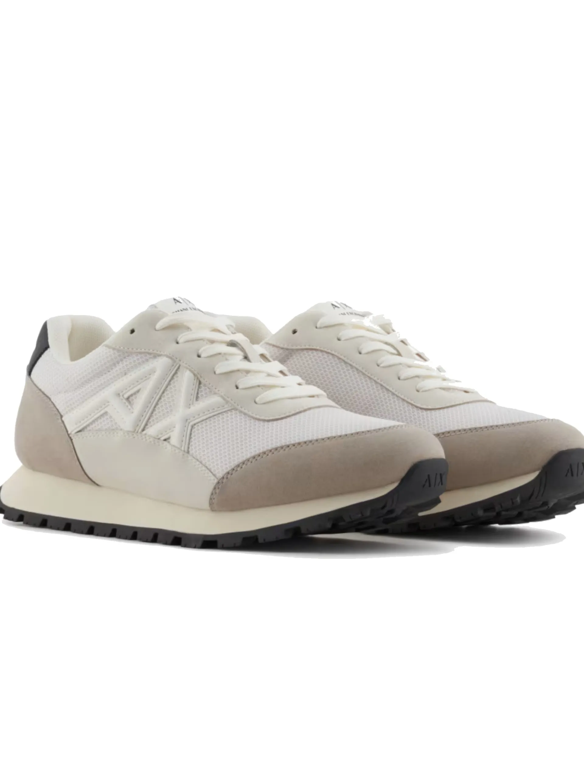 ARMANI EXCHANGE Sneakers*Scarpe AX beige da uomo inserti in tessuto traspirante XUX263XV942