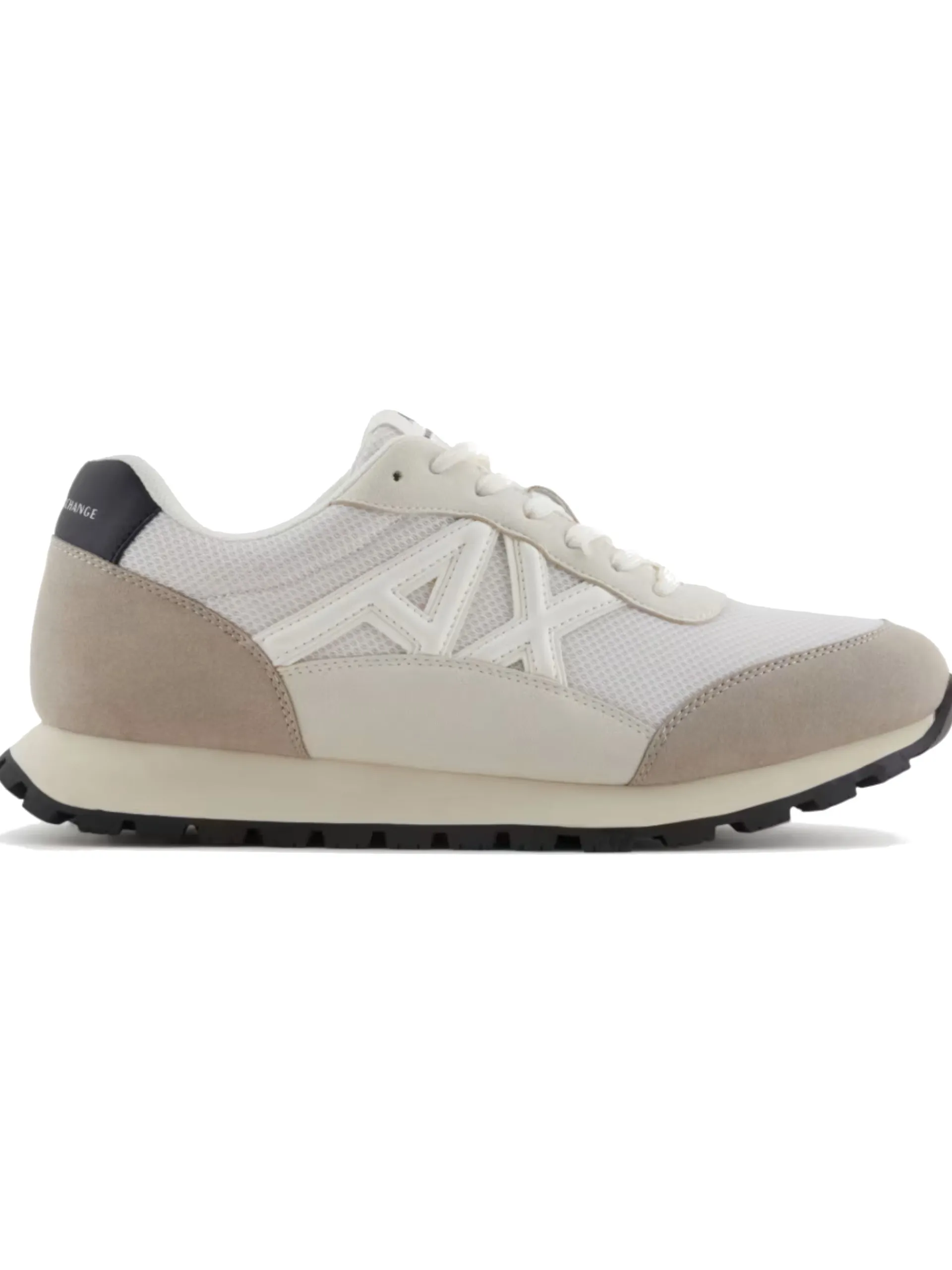ARMANI EXCHANGE Sneakers*Scarpe AX beige da uomo inserti in tessuto traspirante XUX263XV942