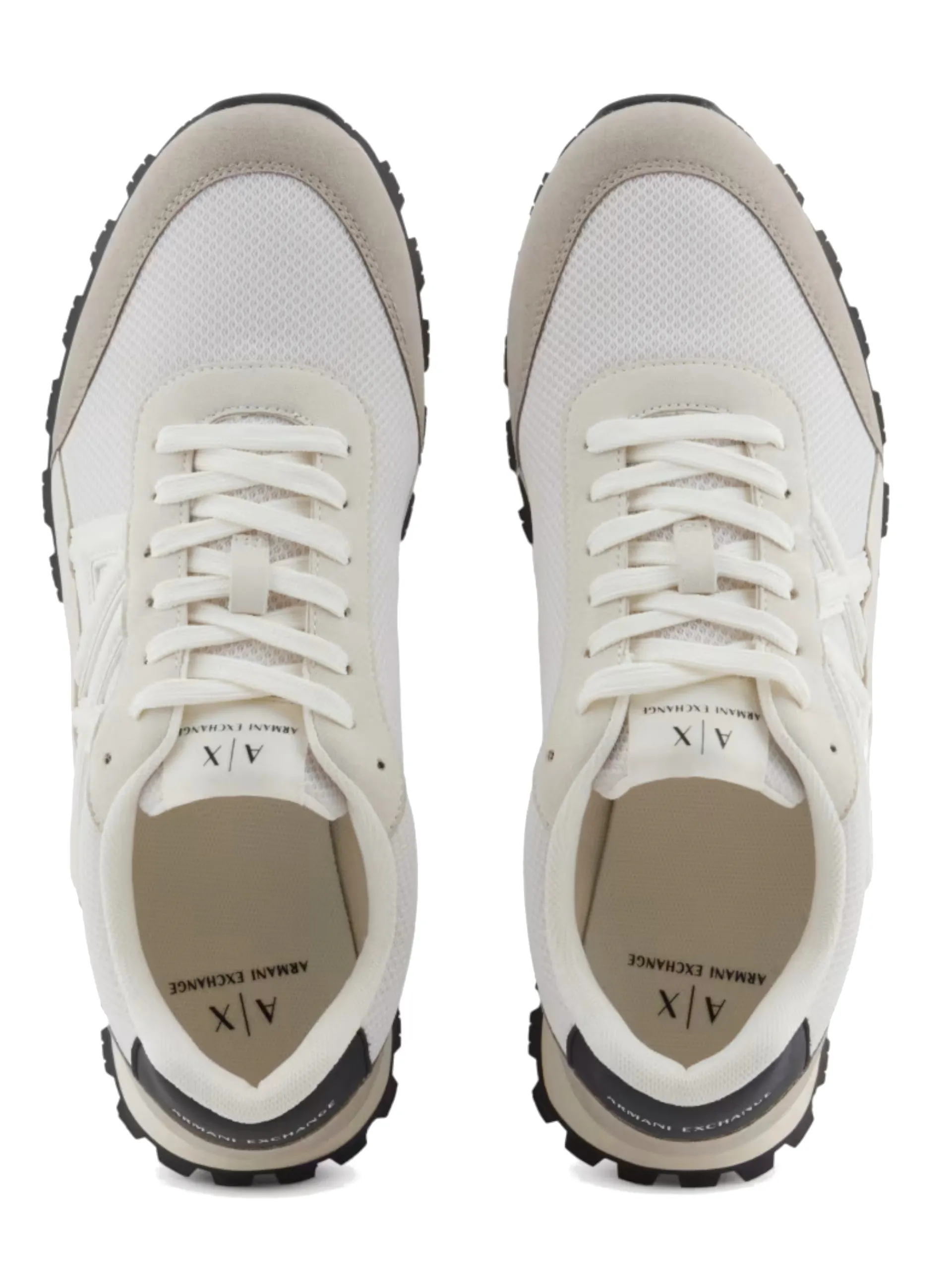 ARMANI EXCHANGE Sneakers*Scarpe AX beige da uomo inserti in tessuto traspirante XUX263XV942