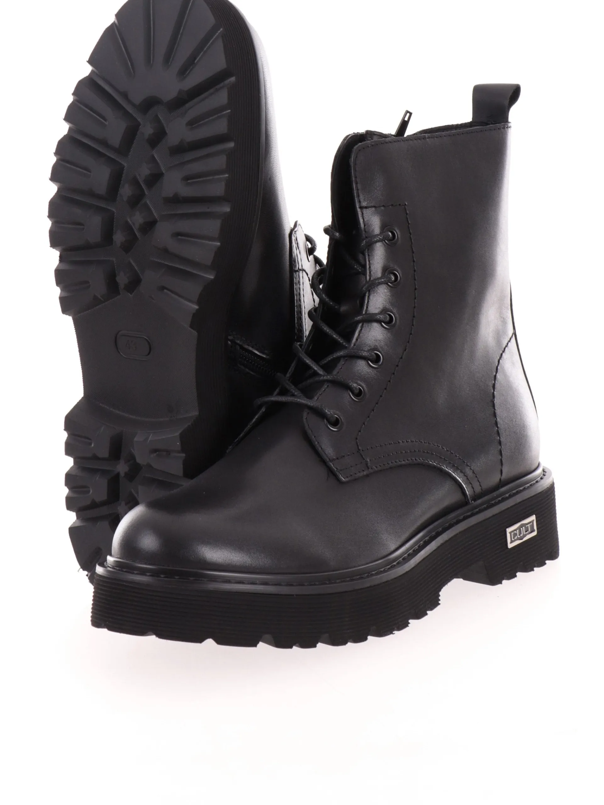 CULT Stivaletti*Scarpe Slash 3037 Mid M Leather nere da uomo CLM303