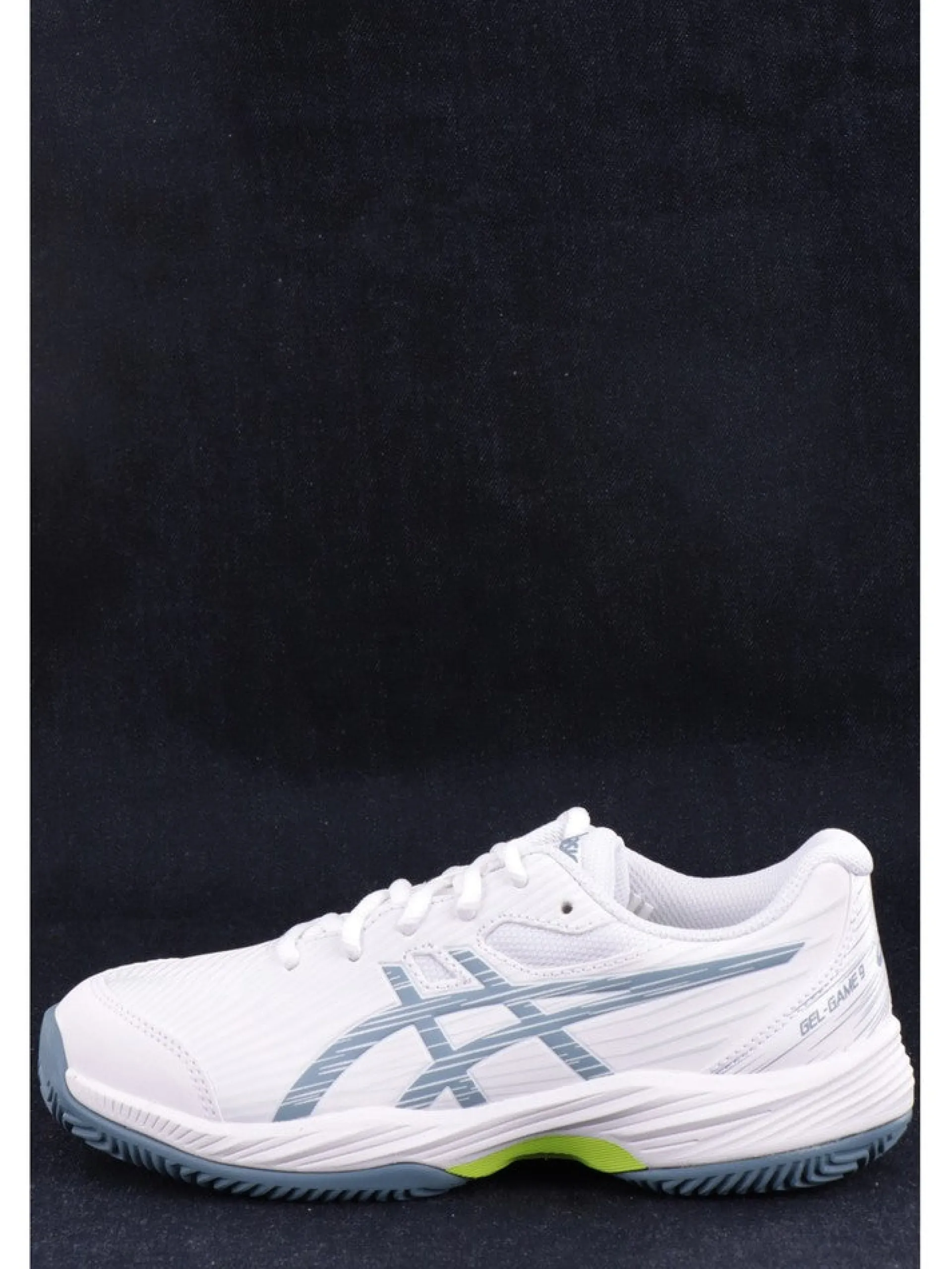 ASICS Scarpe*Scarpe da tennis bianche e celesti da bambino e bambina modello Gel Game 9 Clay 1044A057