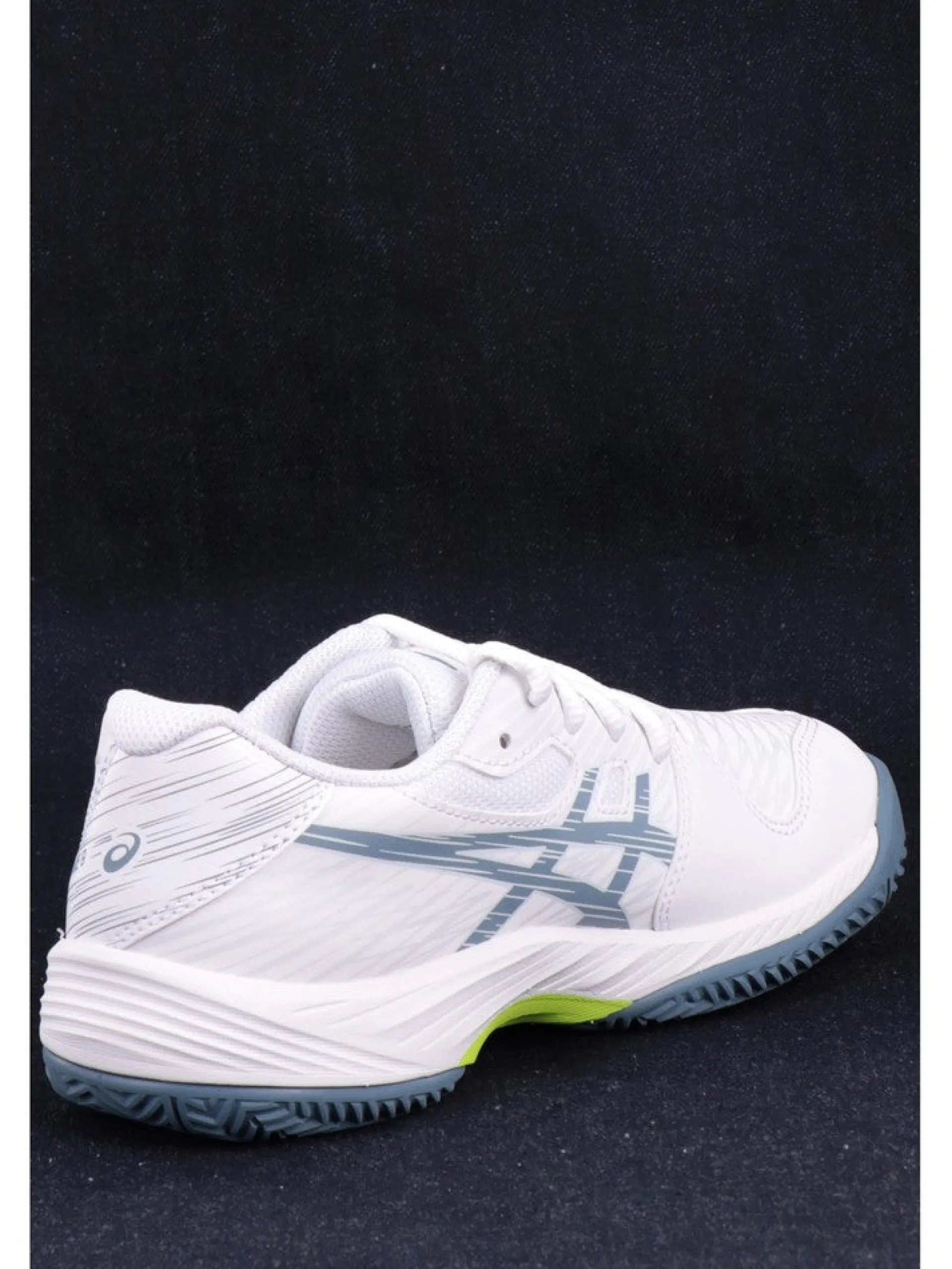 ASICS Scarpe*Scarpe da tennis bianche e celesti da bambino e bambina modello Gel Game 9 Clay 1044A057