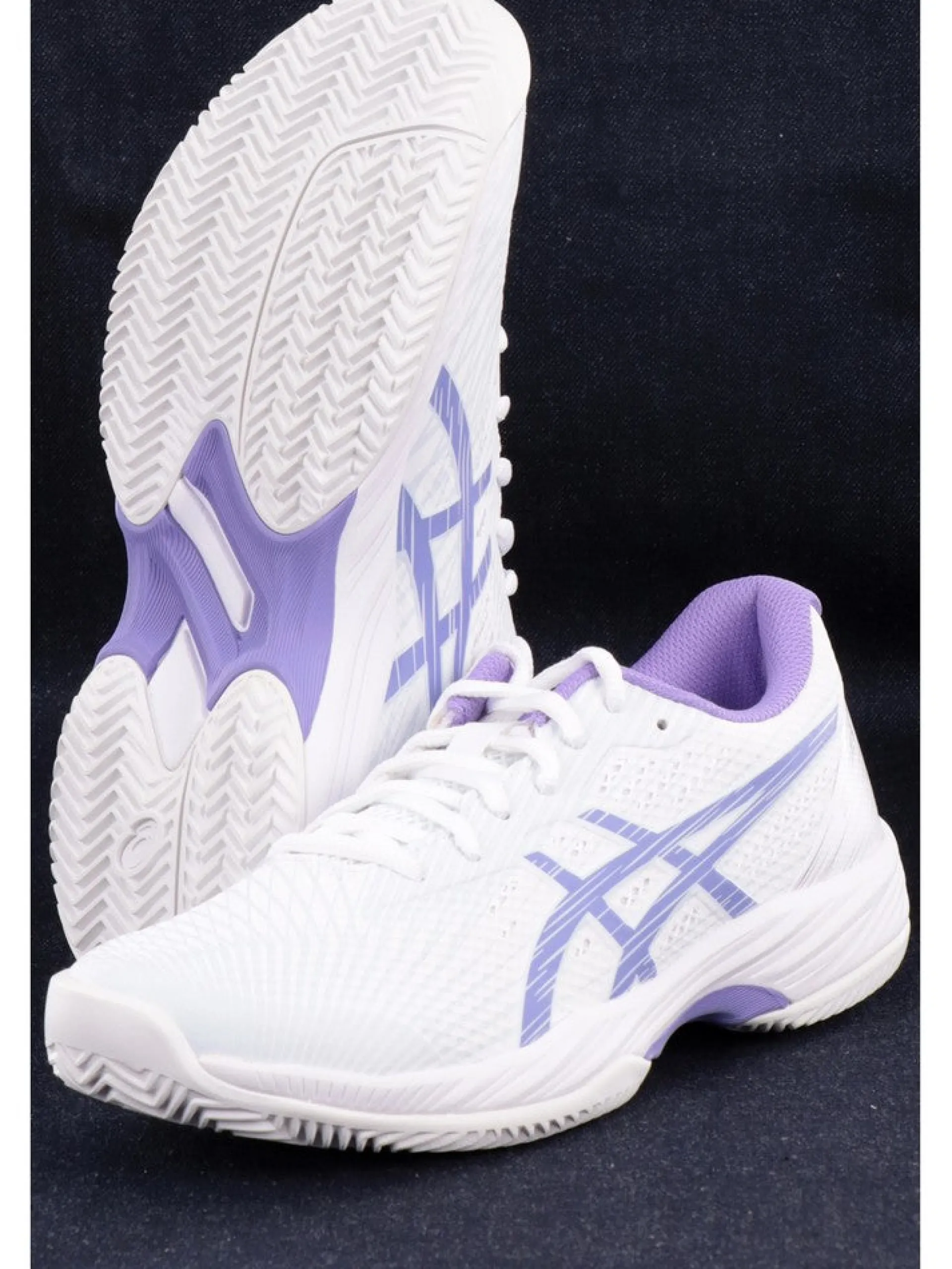 ASICS Scarpe*Scarpe da tennis bianche e viola da donna modello Gel Game 9 Clay 1042A217