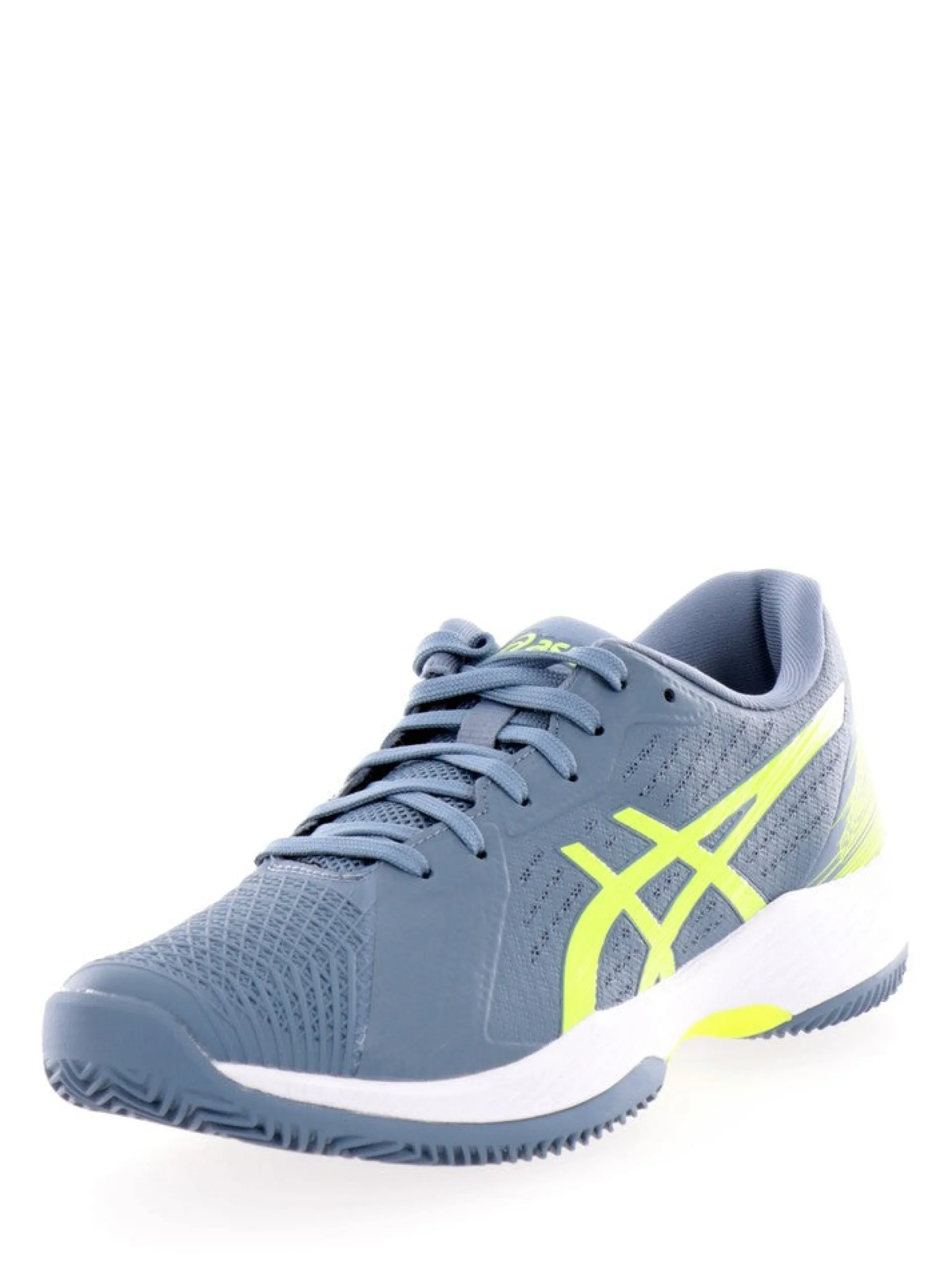 ASICS Scarpe*Scarpe da tennis grigie e verdi da uomo Solution Swift FF Clay 1041A299
