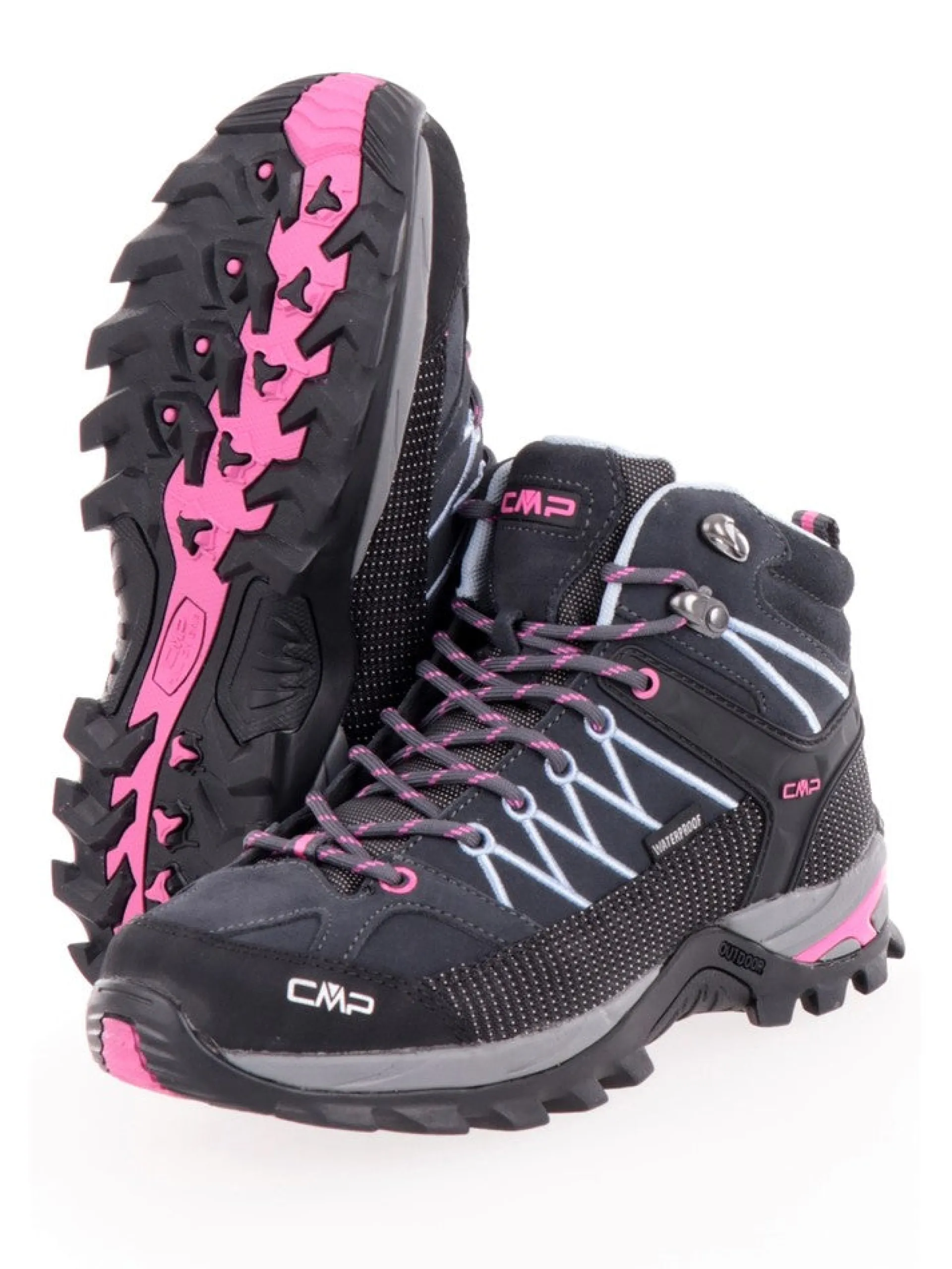 CMP Scarpe*Scarpe da trekking nere e viola da donna Rigel Mid 3Q12946