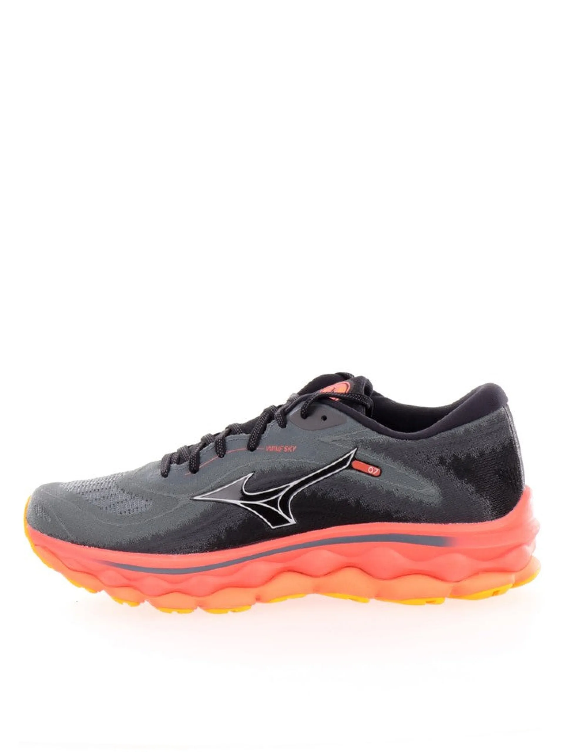 MIZUNO Scarpe Running*Scarpe grigie e arancioni da uomo Wave Sky 7 J1GC230