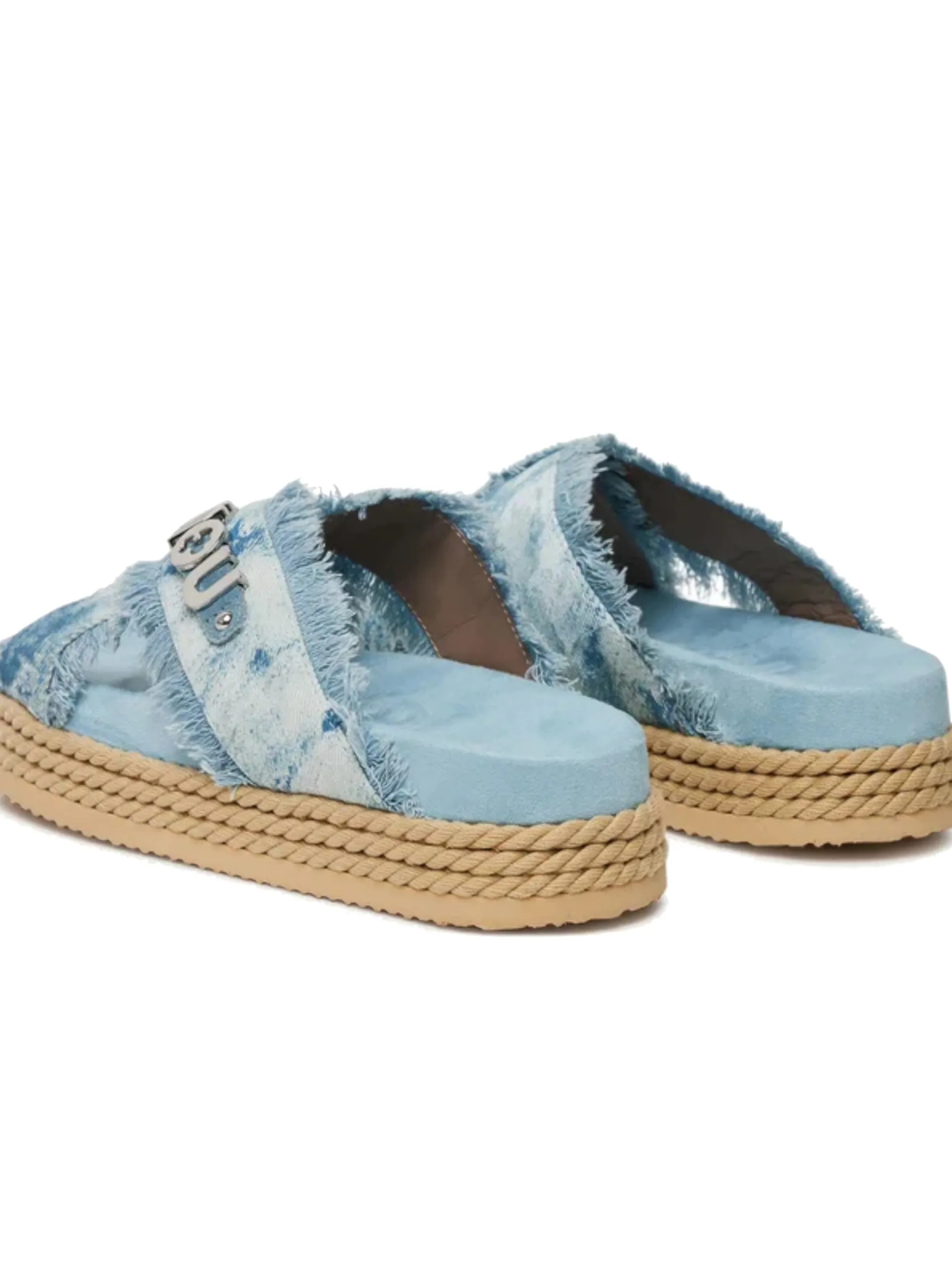 MOU Sandali*Scarpe celesti Criss-Cross Rope Sandal Painted 451010K