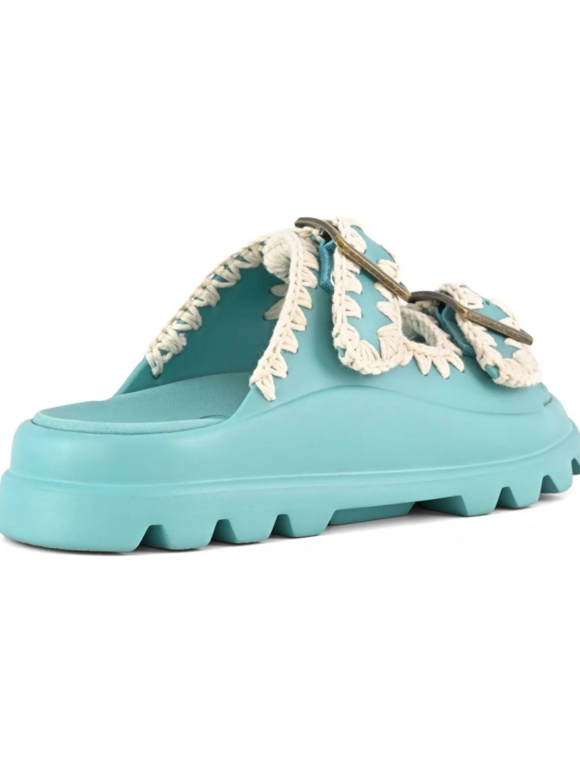 MOU Sandali*Scarpe celesti Eva One-Piece Slide Two-Buckle in gomma 661001N