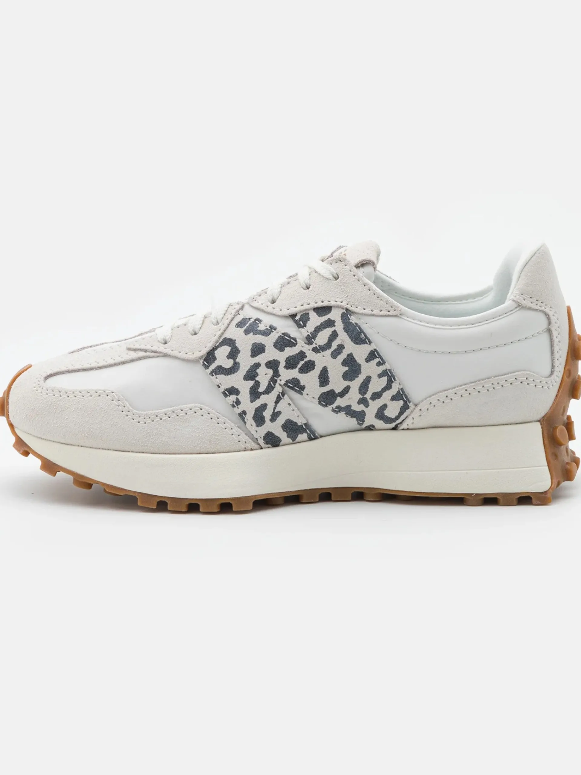 NEW BALANCE Sneakers*Scarpe 327 bianche logo NB animalier da donna Lifestyle WS327