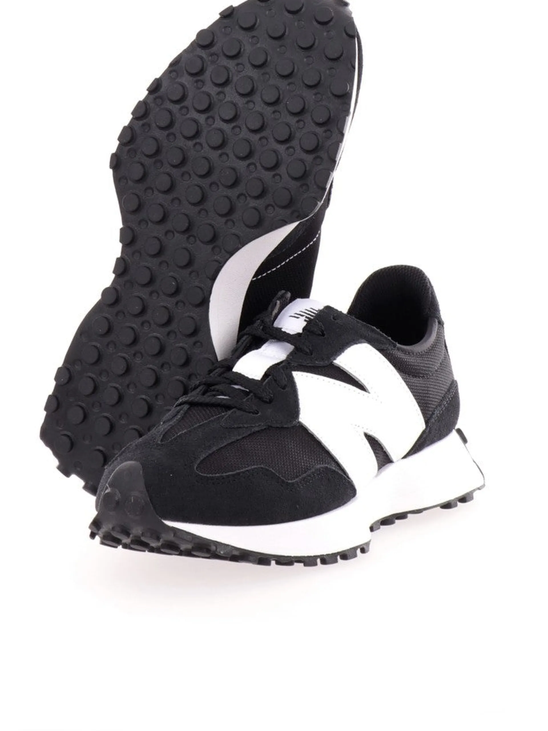 NEW BALANCE Sneakers*Scarpe nere da uomo Lifestyle Suede/Mesh MS327C