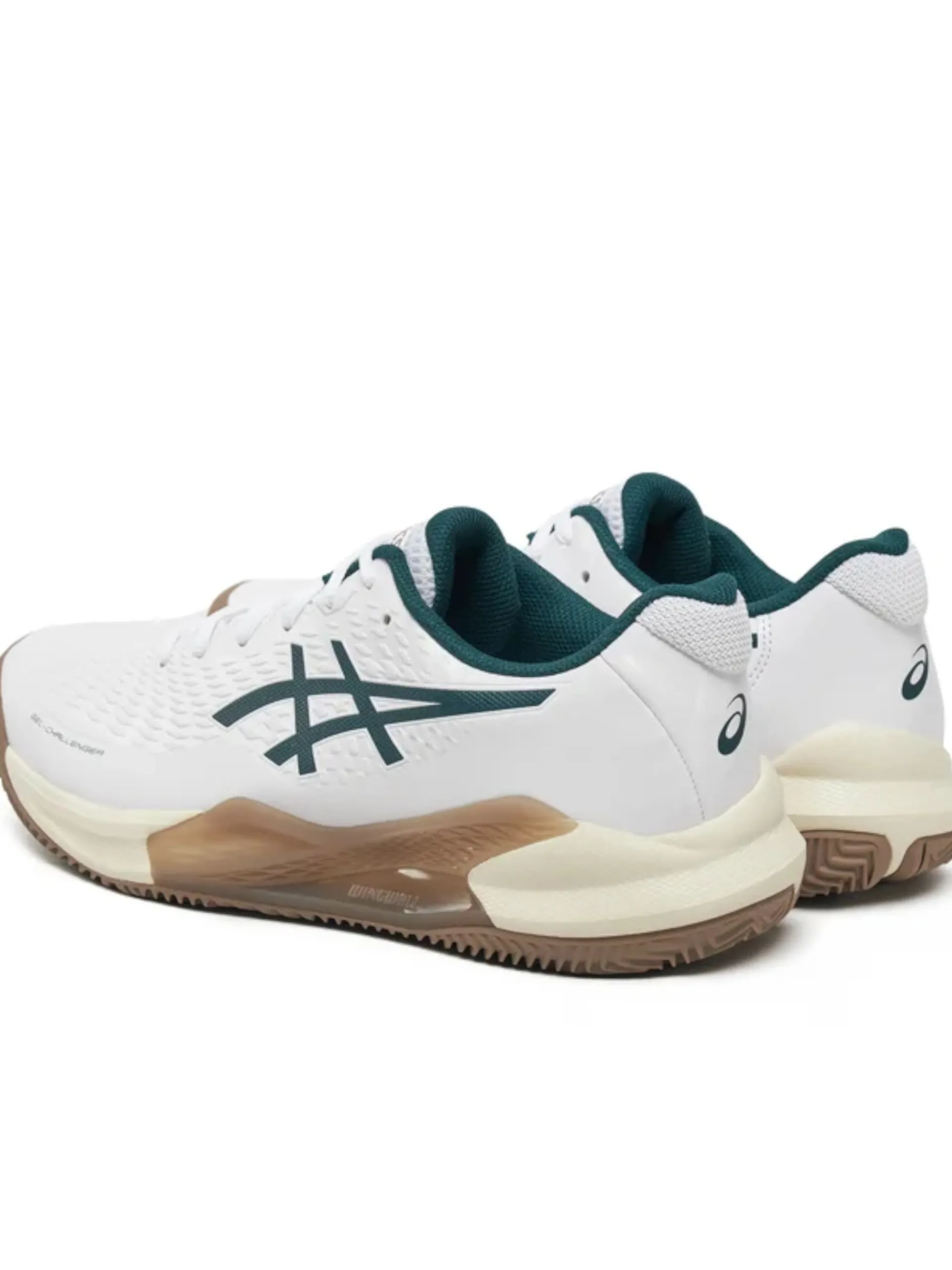 ASICS Scarpe*Scarpe padel Gel Challenger 14 Clay bianche e verdi da uomo 1041A449