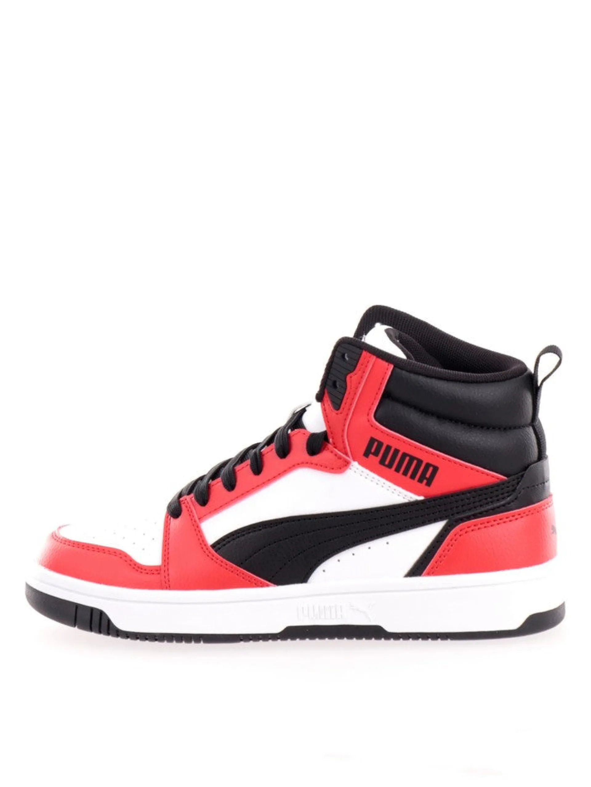 PUMA Sneakers*Scarpe bianche e rosse da bambino Rebound V6 Mid 39383