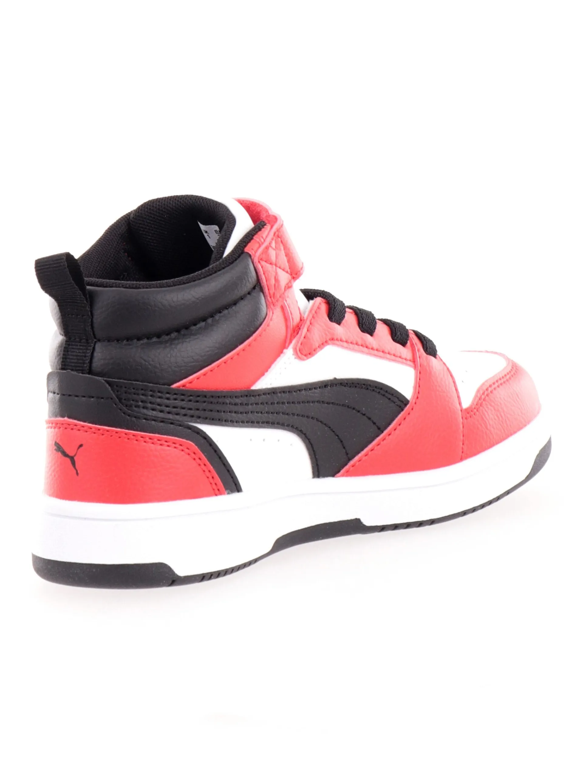 PUMA Sneakers*Scarpe bianche e rosse da bambino Rebound V6 Mid AC+ PS 39383