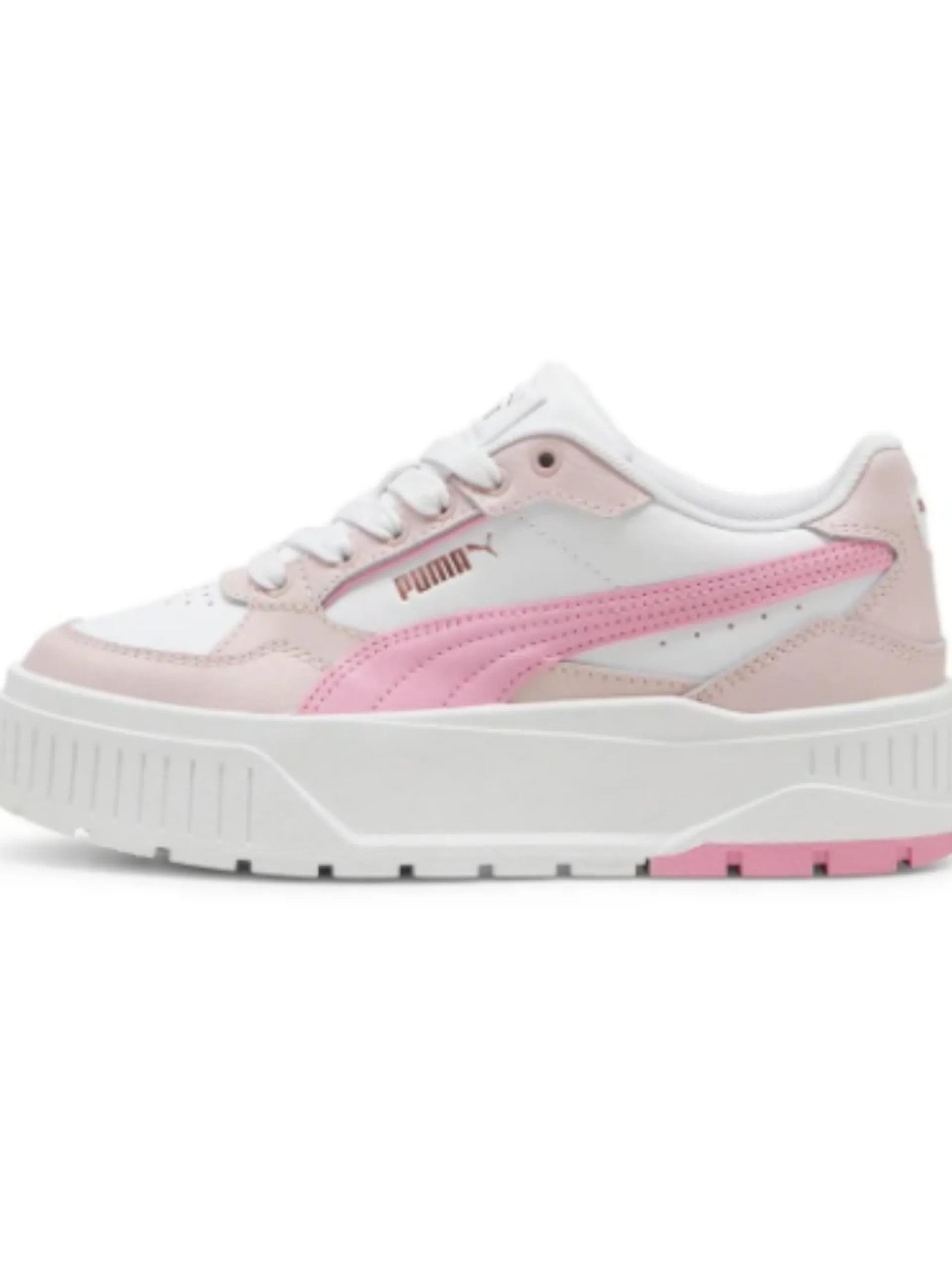 PUMA Sneakers*Scarpe Karmen II Idol Jr bianche e rosa suola platform 398876