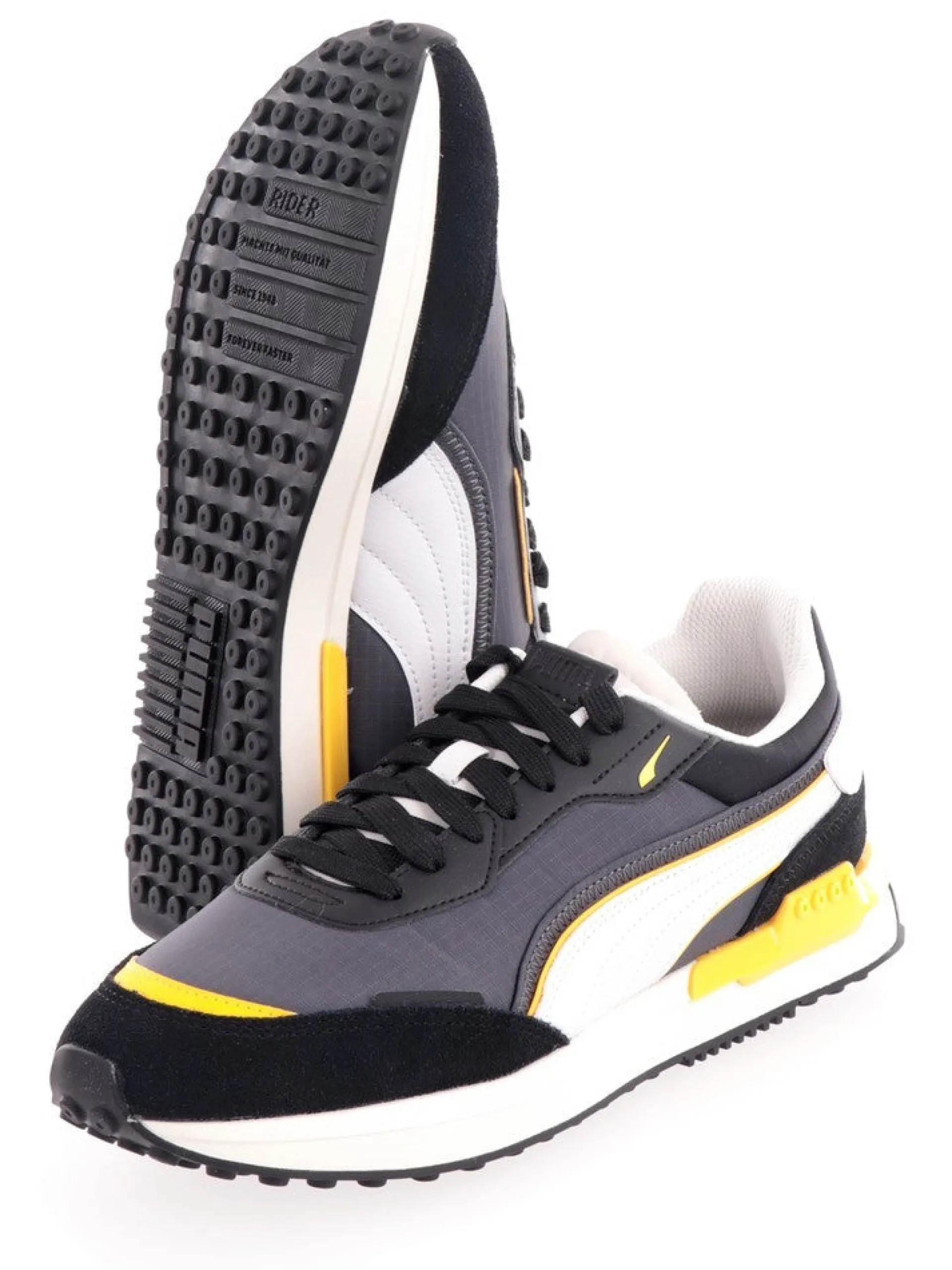 PUMA Sneakers*Scarpe Uomo City Rider Electric Grigie e Gialle 38204505