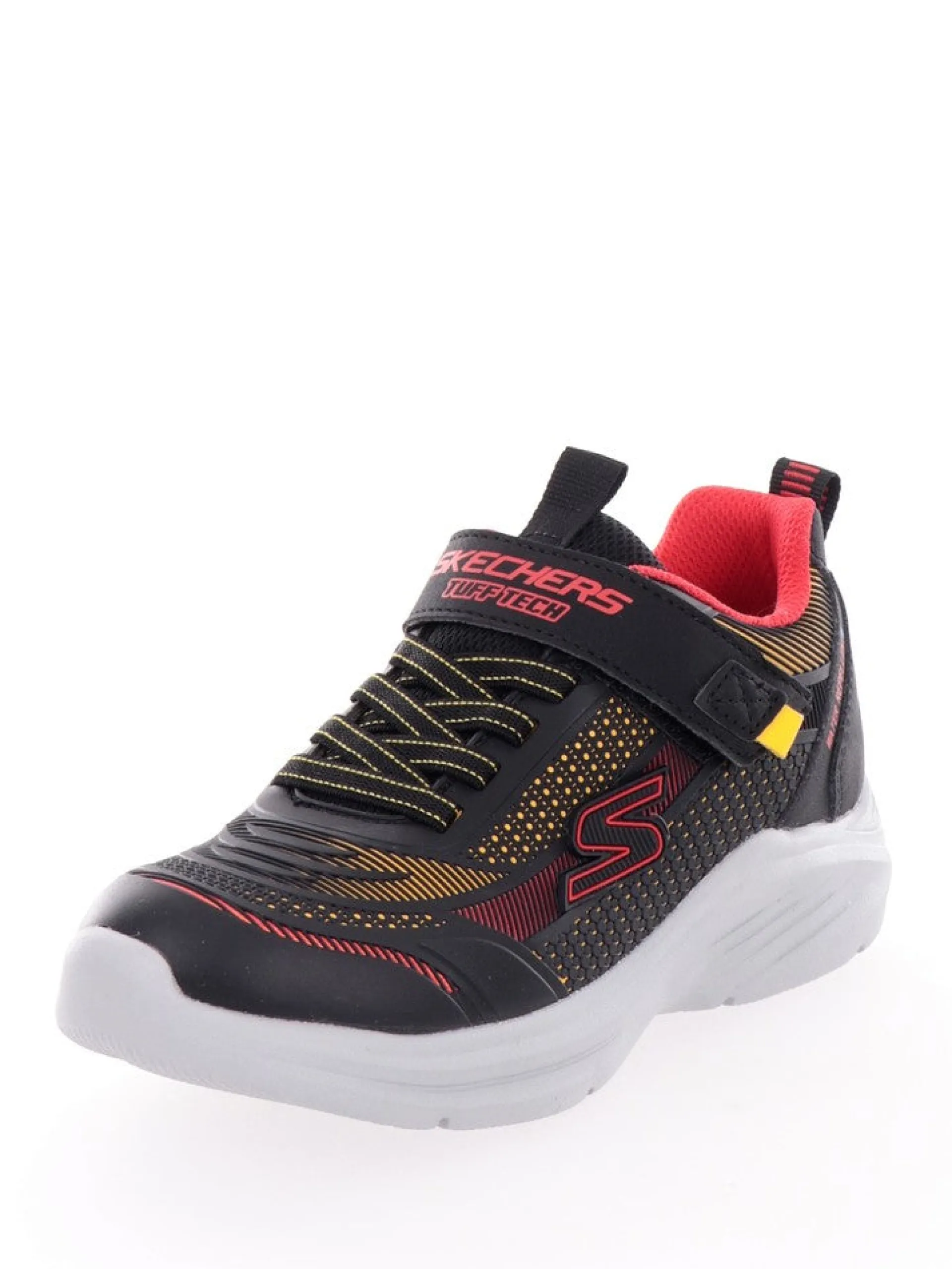 SKECHERS Sneakers*Scarpe Hyperblitz rosse e nere da bambino 403861